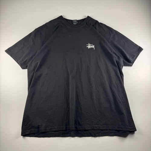 Stussy Heavy Logo Black Tee (XXL)
