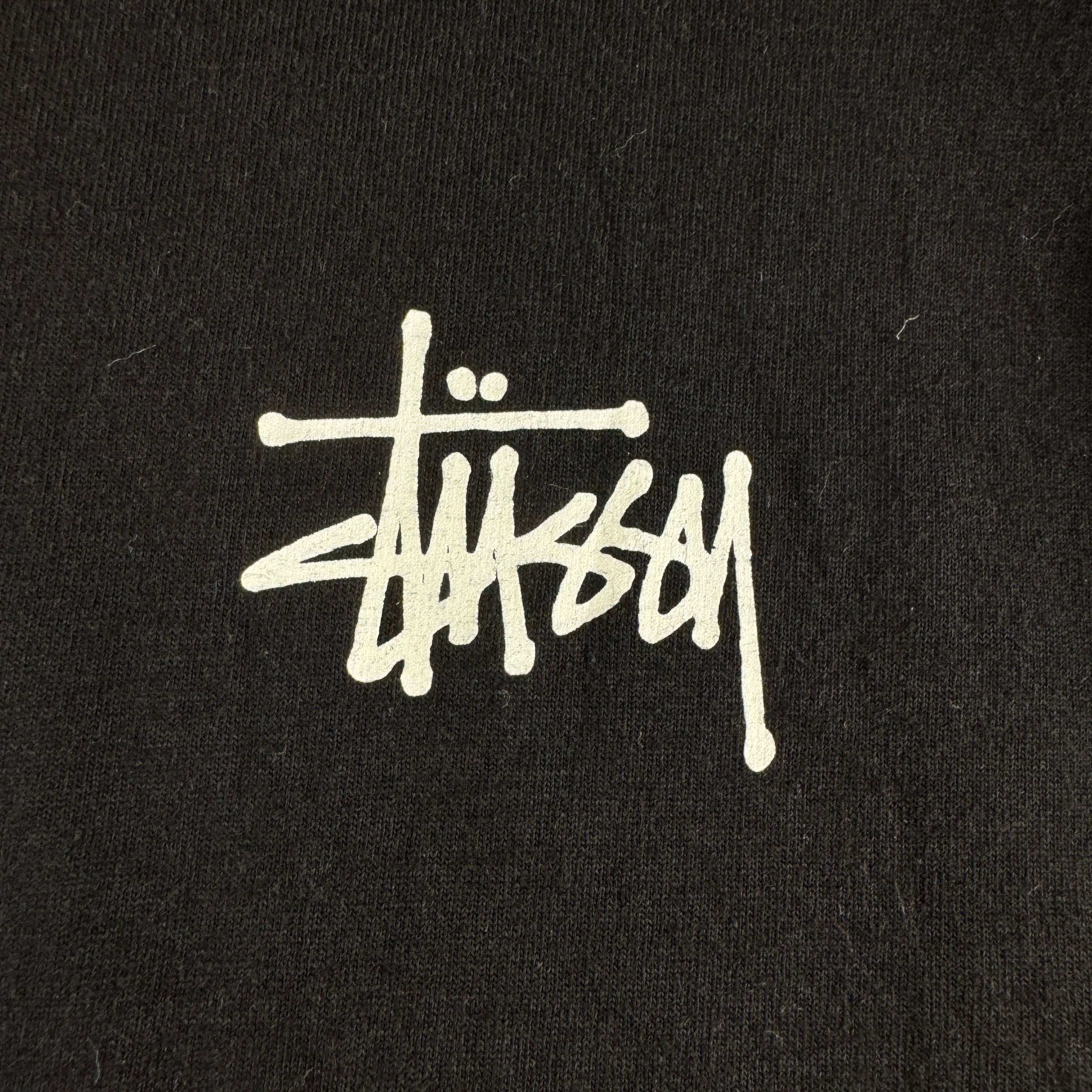 Stussy Heavy Logo Black Tee (XXL)
