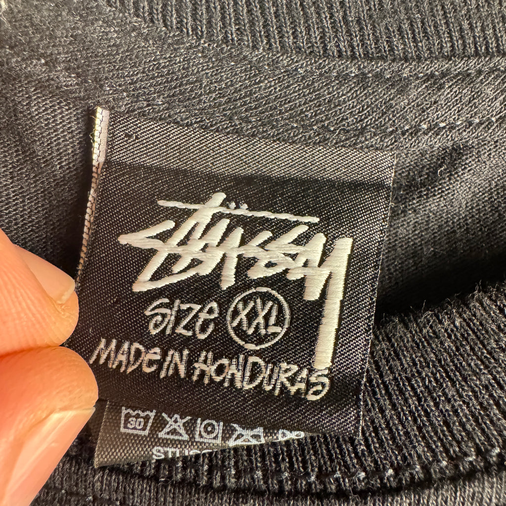 Stussy Heavy Logo Black Tee (XXL)