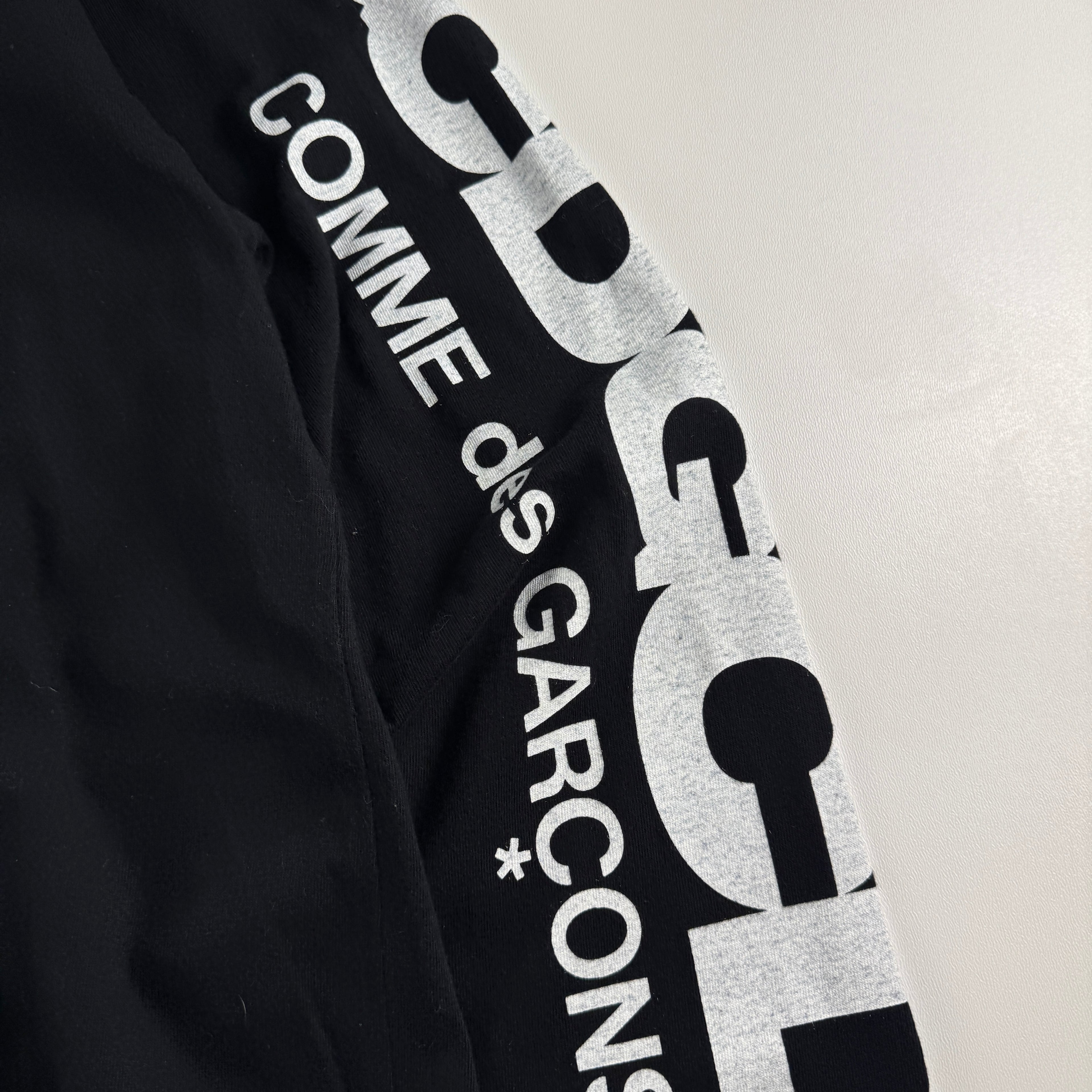 CDG Sleeve Print Black L/S Tee (M)