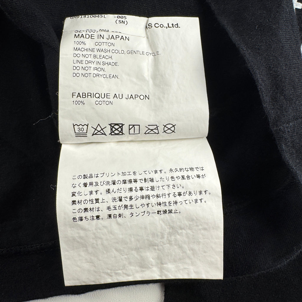CDG Sleeve Print Black L/S Tee (M)