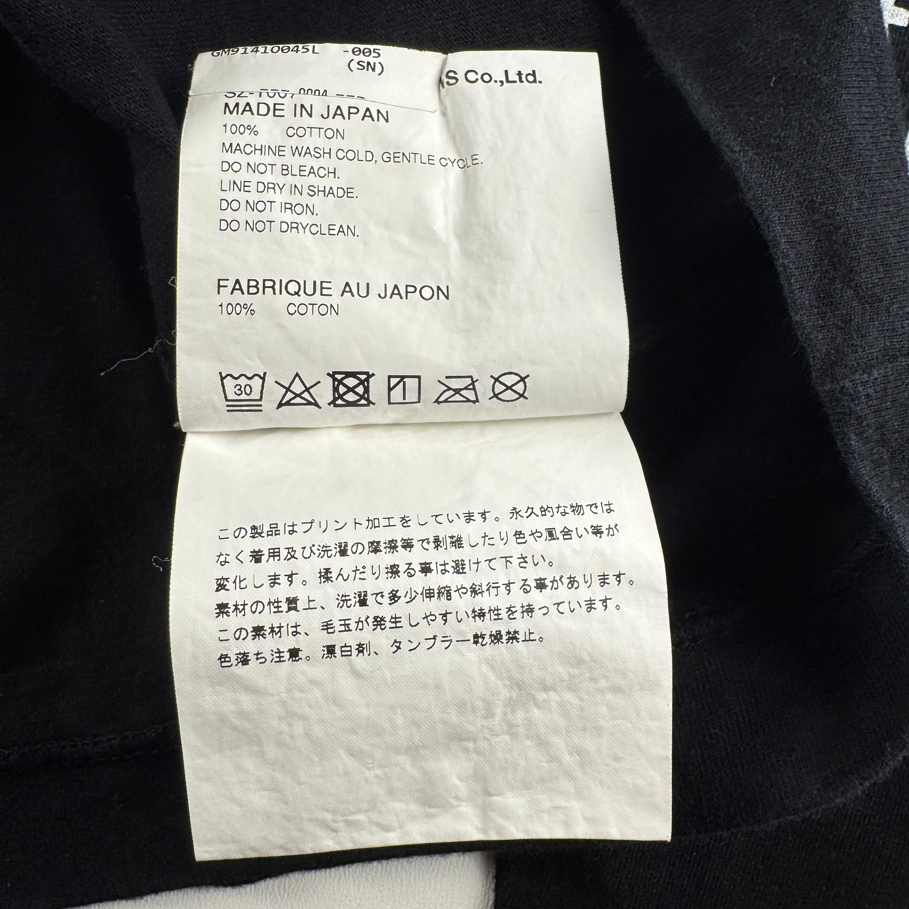 CDG Sleeve Print Black L/S Tee (M)