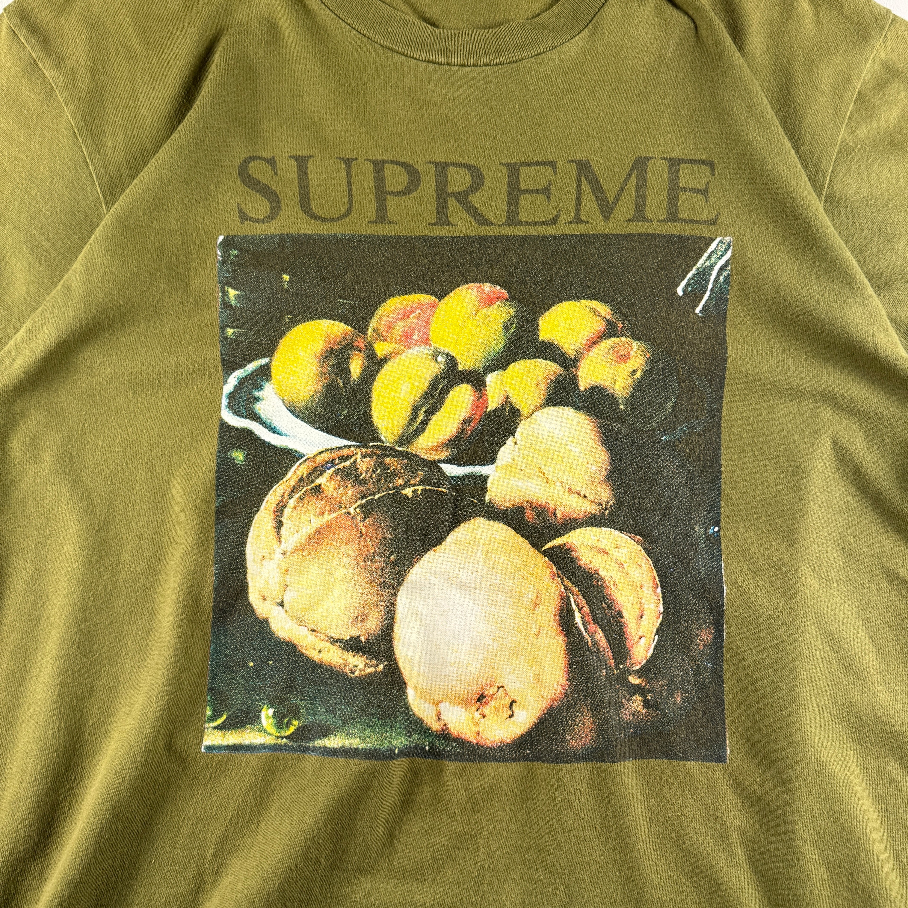 Supreme Still Life Olive Green Tee (M)