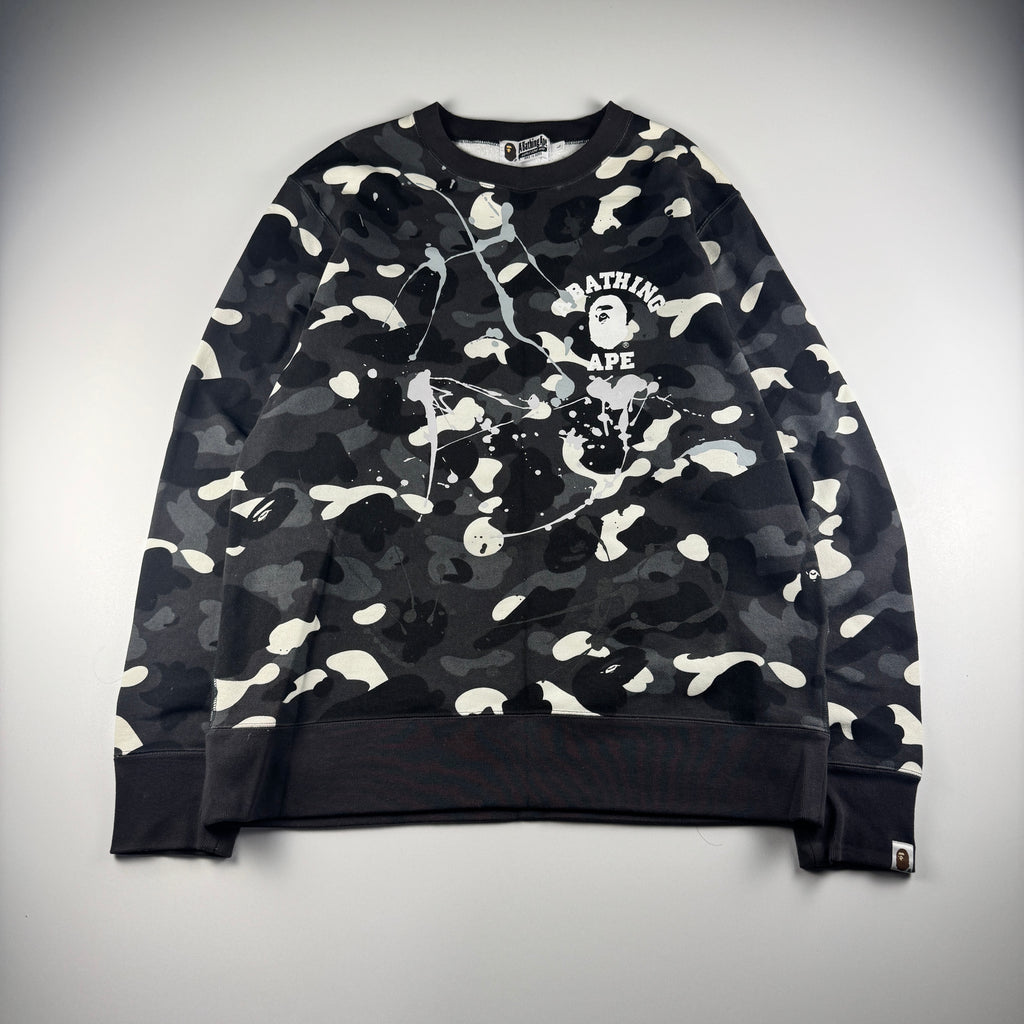 BAPE City Camo Painting Black Sweater (L)