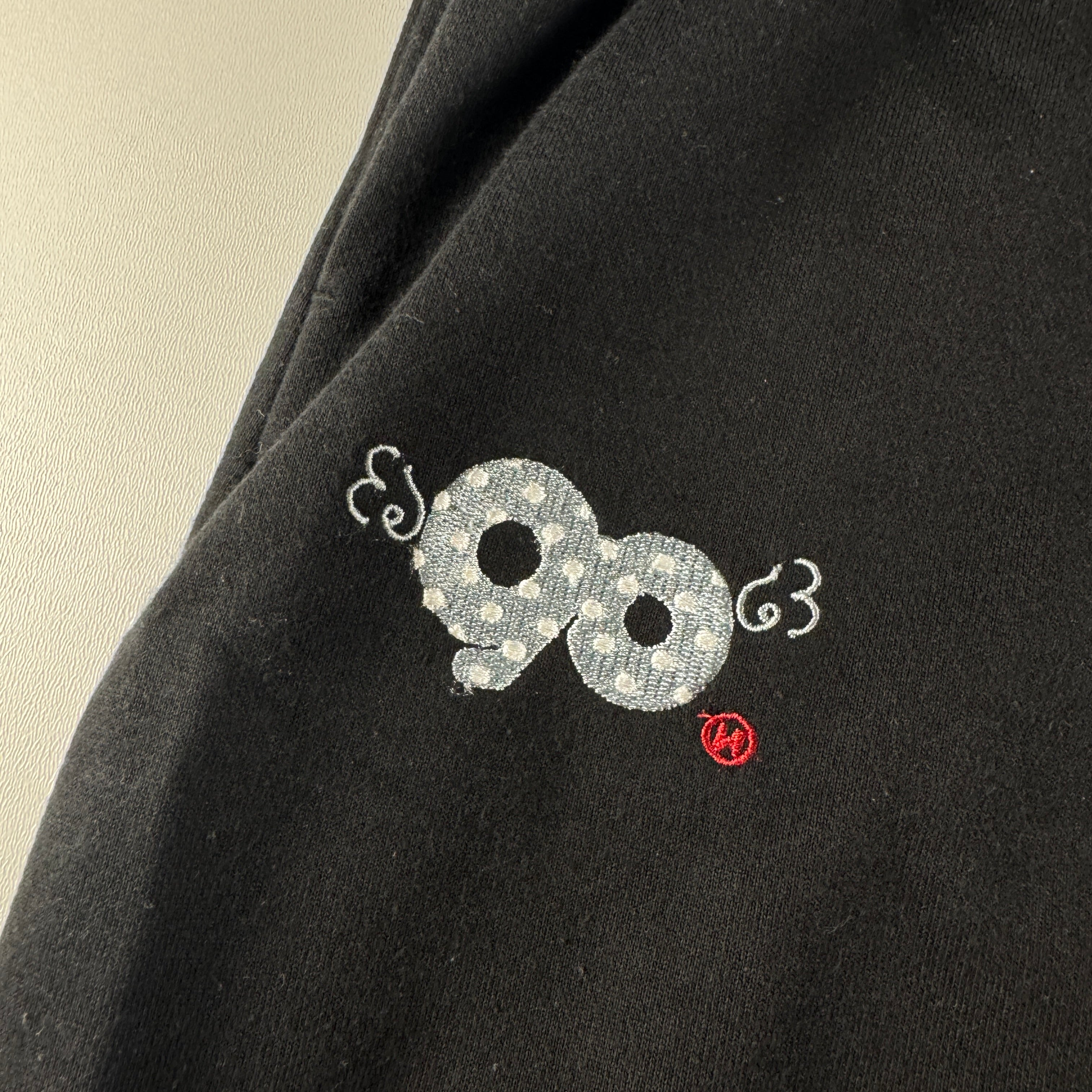9090 Logo Black Sweat Pants (M)