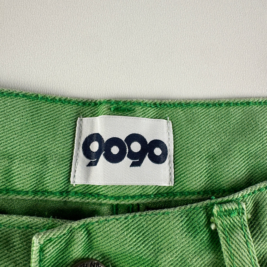 9090 Mushroom Trip Green Baggy Pants (M)