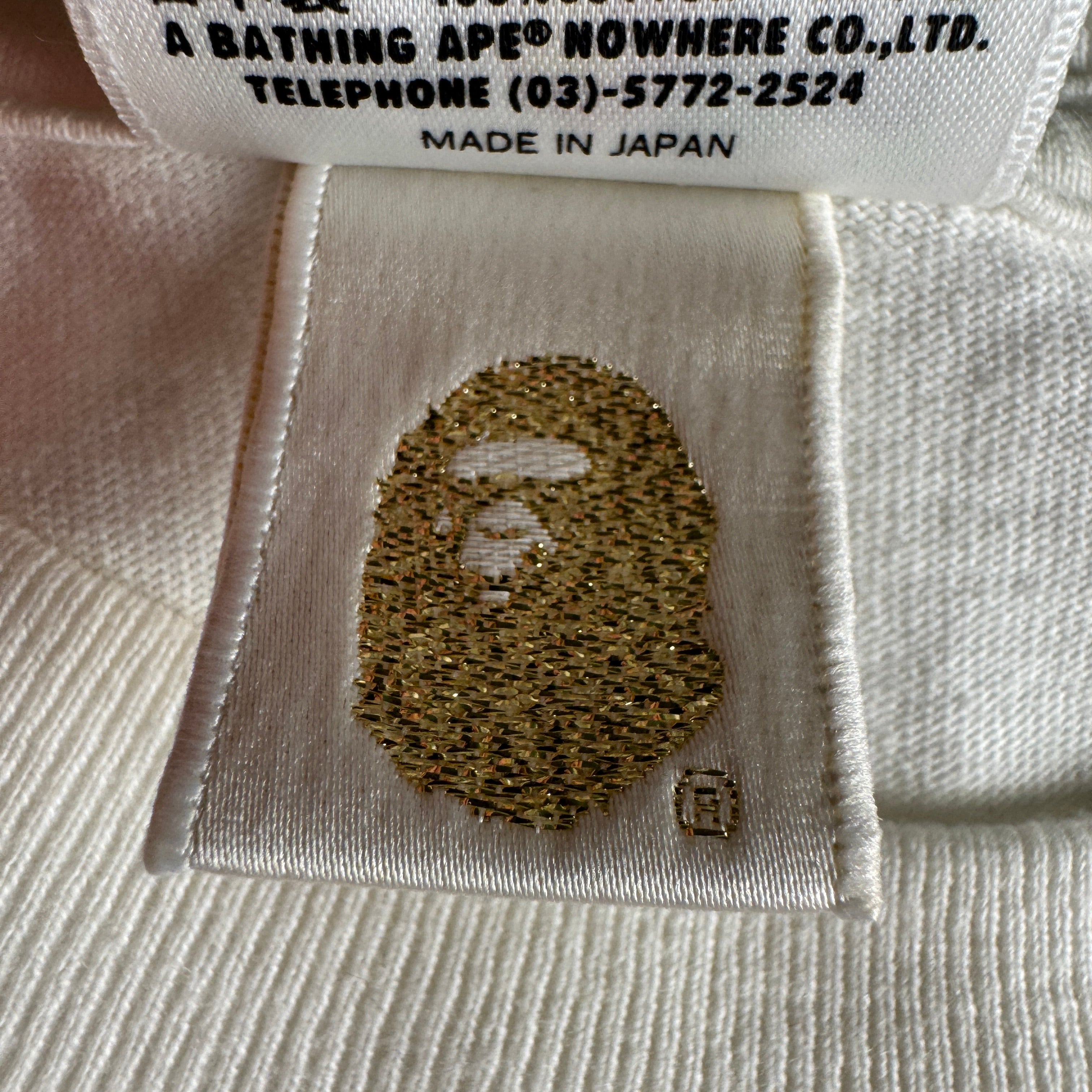 BAPE Baby Milo Year of the Dragon 2008 White Tee (L)