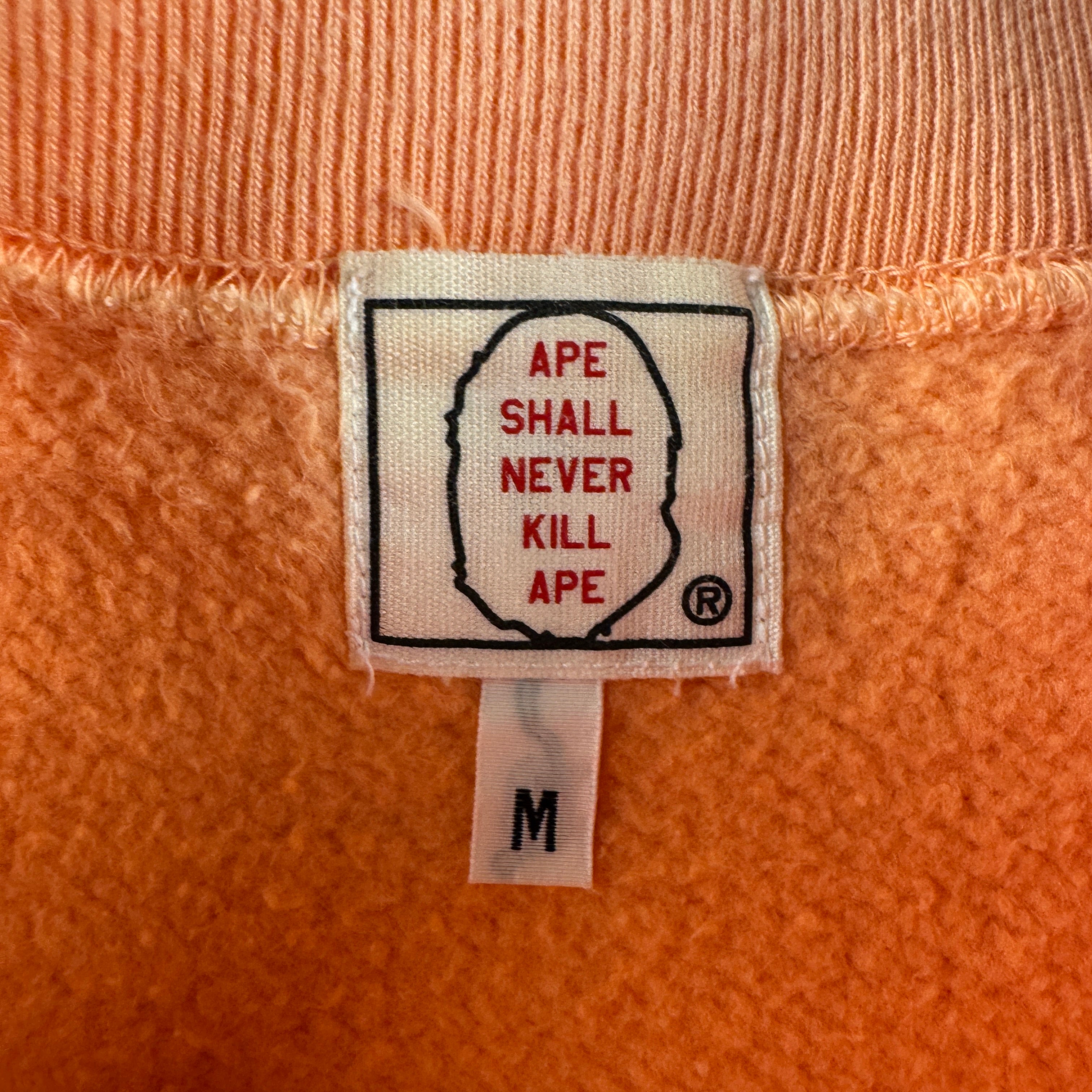 BAPE 2001 Chimp Man Nigo Era Orange Tee (M)