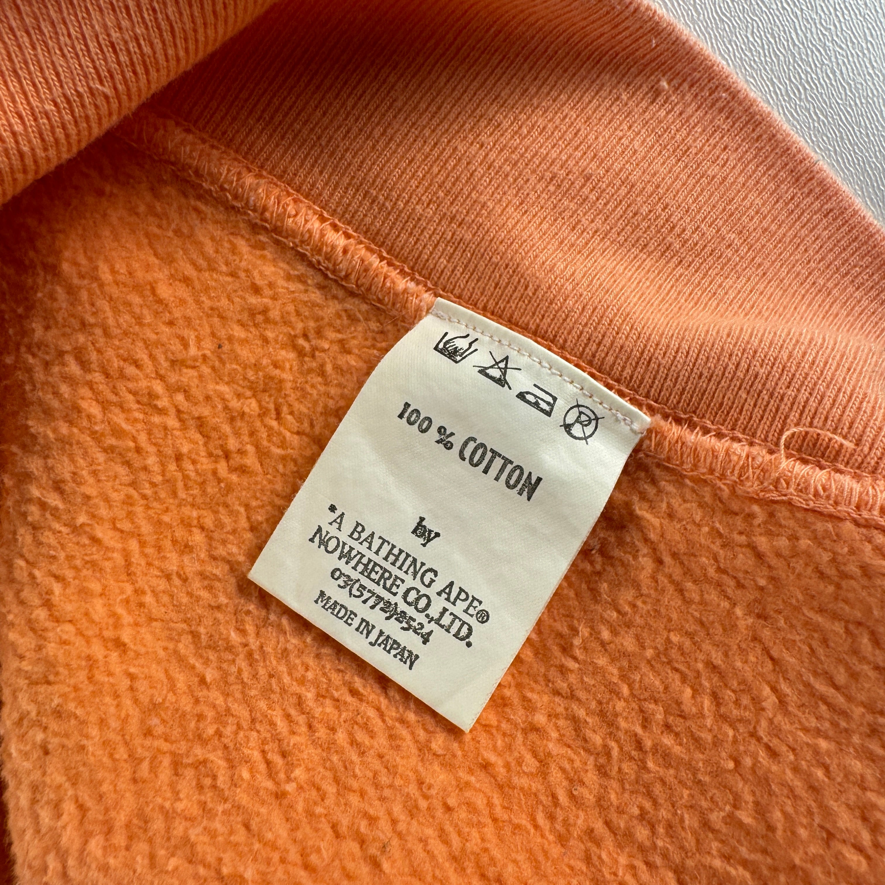 BAPE 2001 Chimp Man Nigo Era Orange Tee (M)