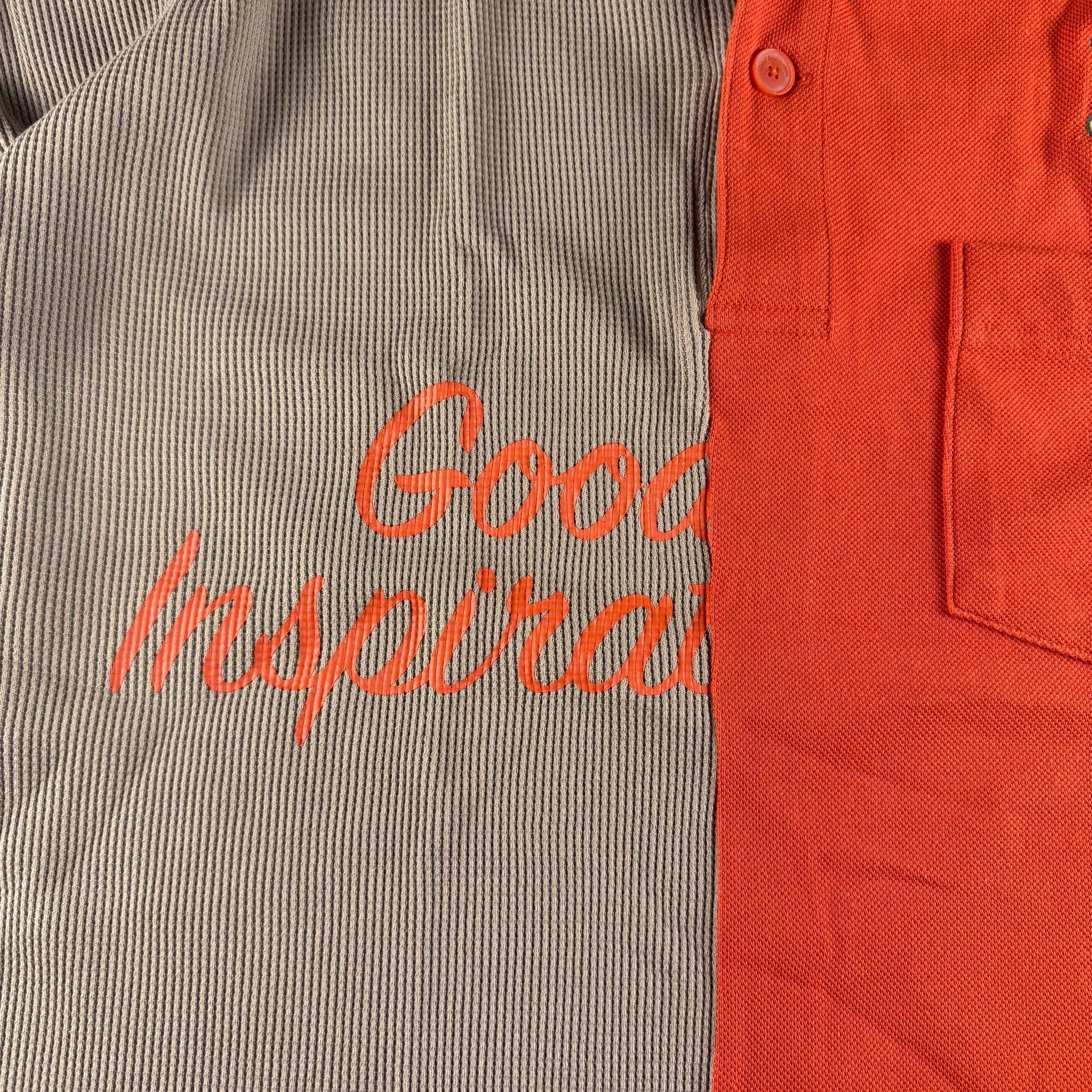 GU x Mihara Yasuhiro Orange Short Sleeve Polo (XL)