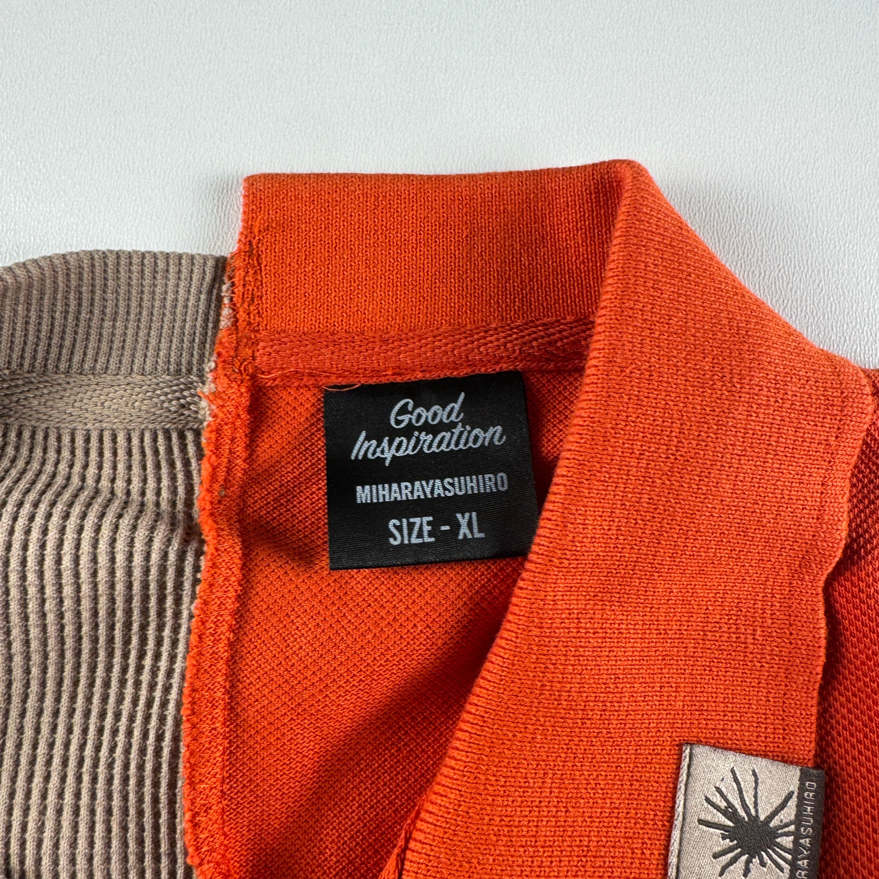 GU x Mihara Yasuhiro Orange Short Sleeve Polo (XL)