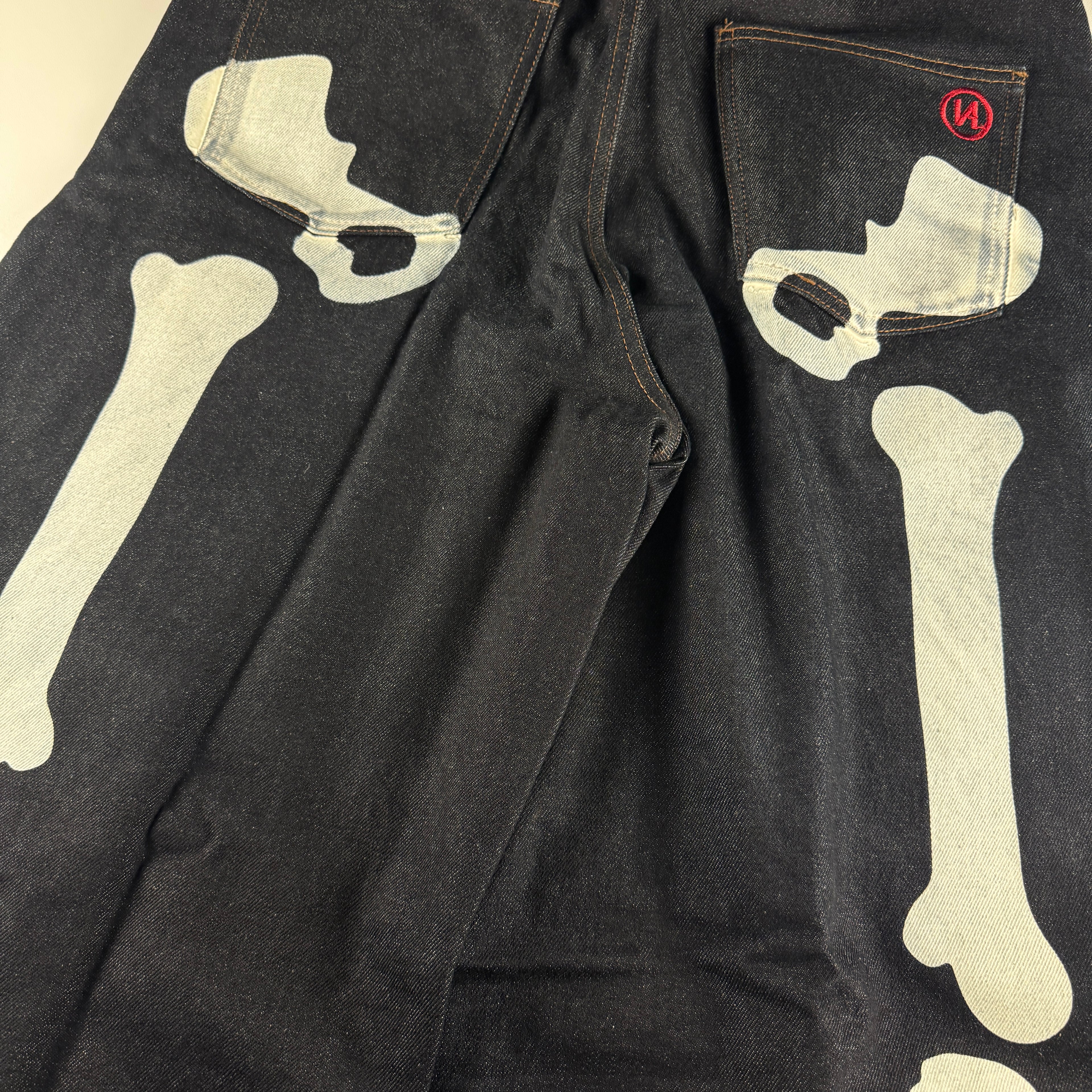 9090 Bone Denim Blue Pants (M)