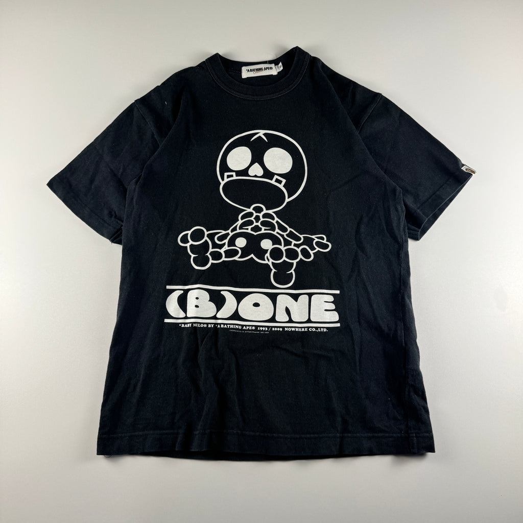 BAPE Bone Milo 2009 Black Tee (S)