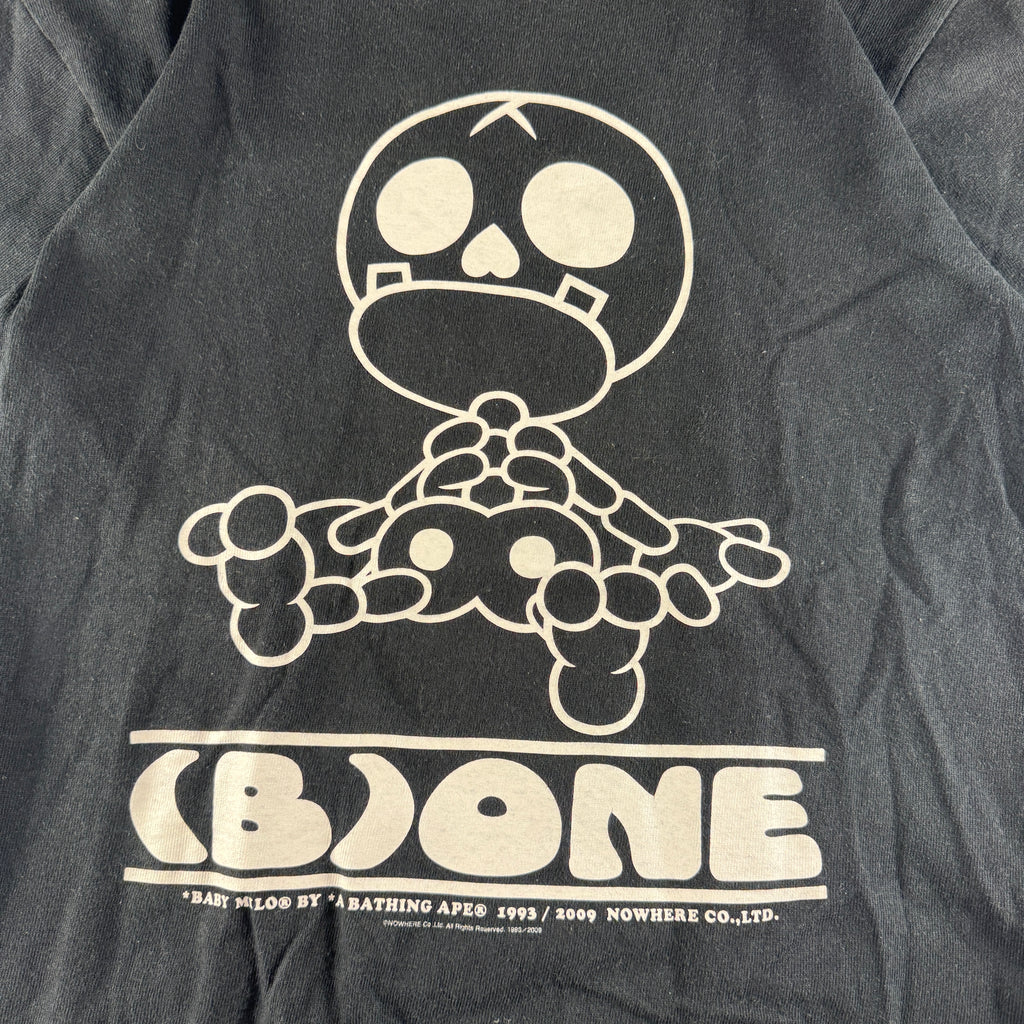 BAPE Bone Milo 2009 Black Tee (S)