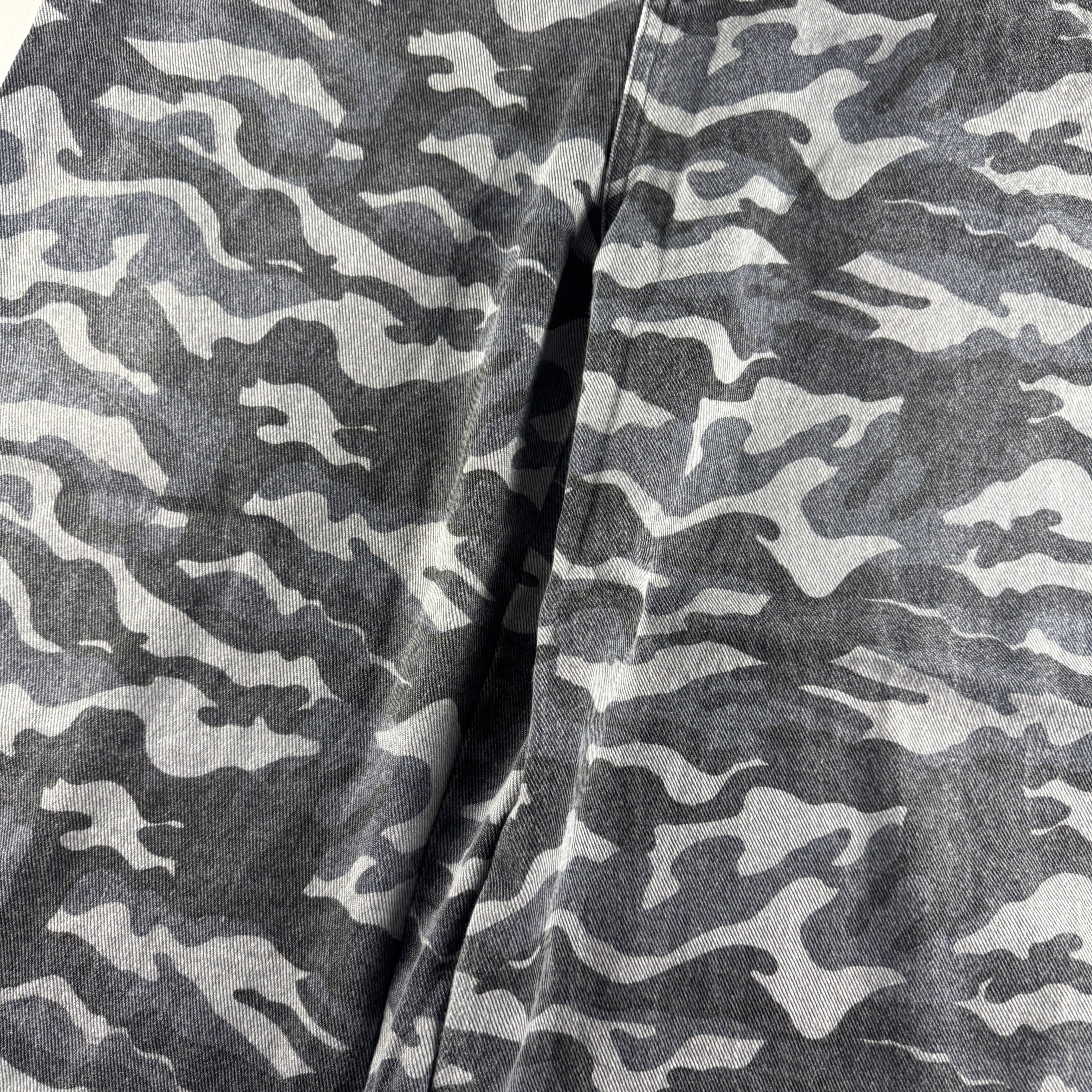 9090 Blue Camo Balloon Baggy Pants (L)