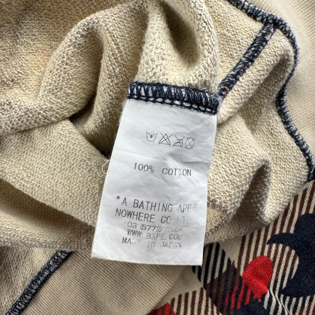 BAPE Pirate Camo Plaid Hoodie (L)