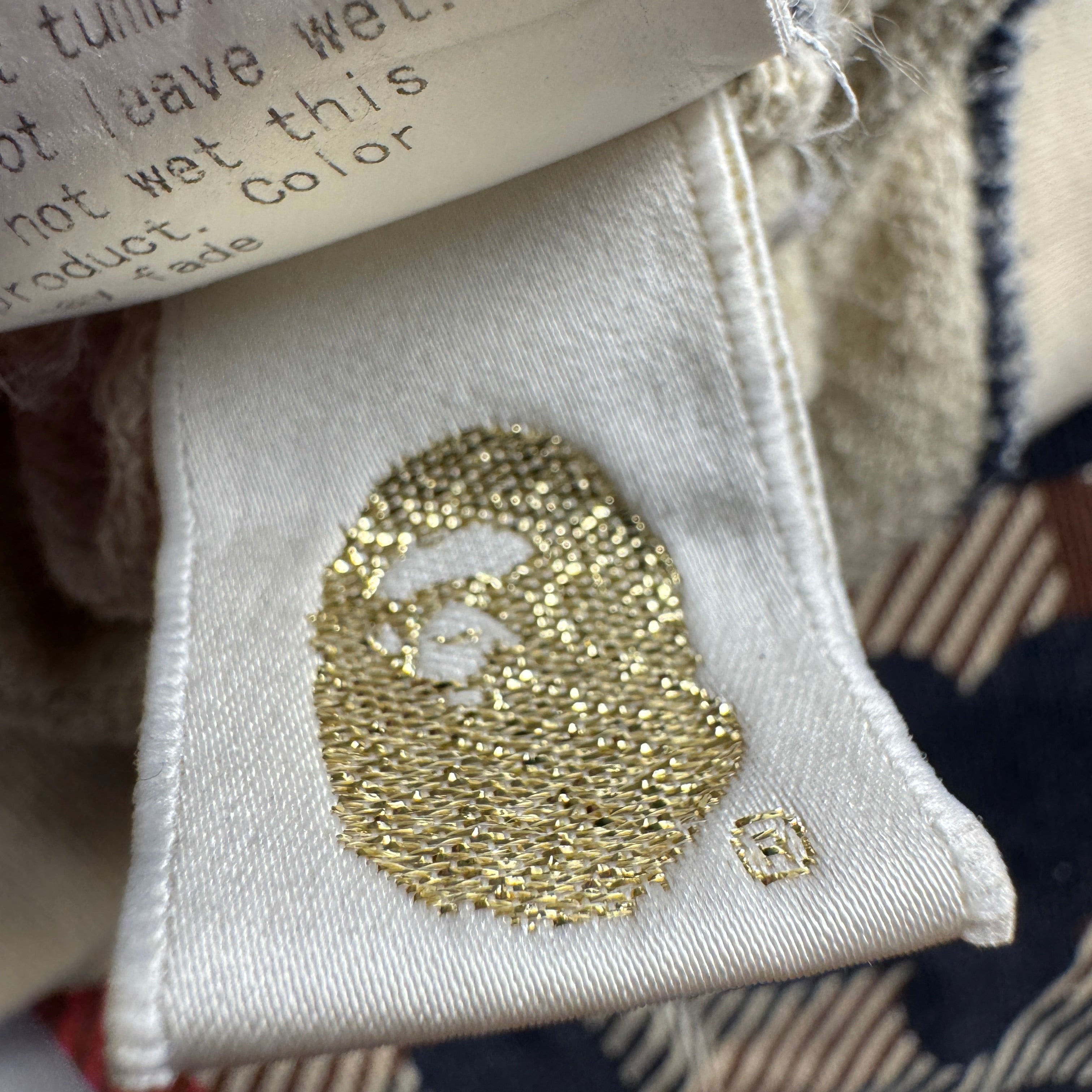 BAPE Pirate Camo Plaid Hoodie (L)