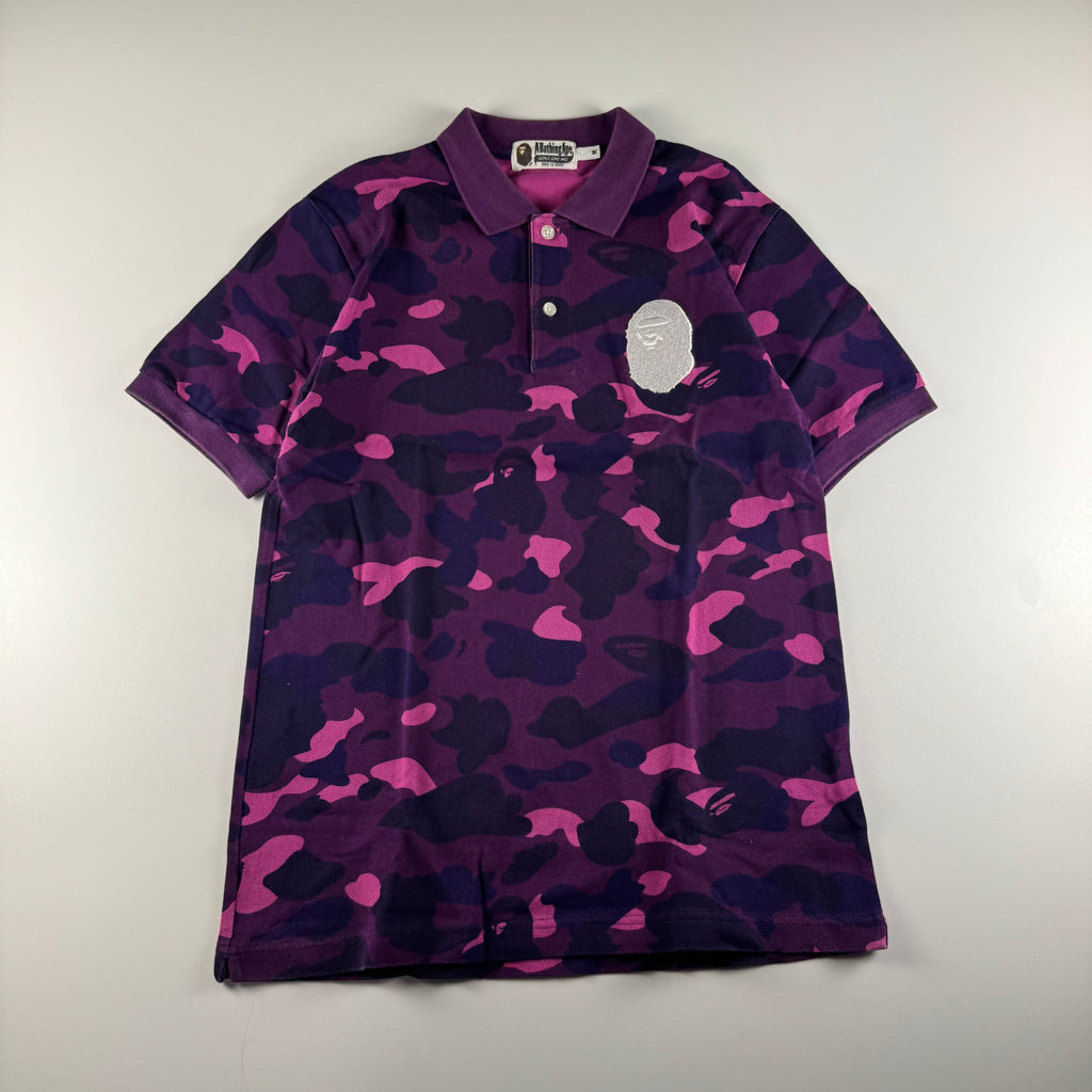 BAPE Purple Camo Polo (M)