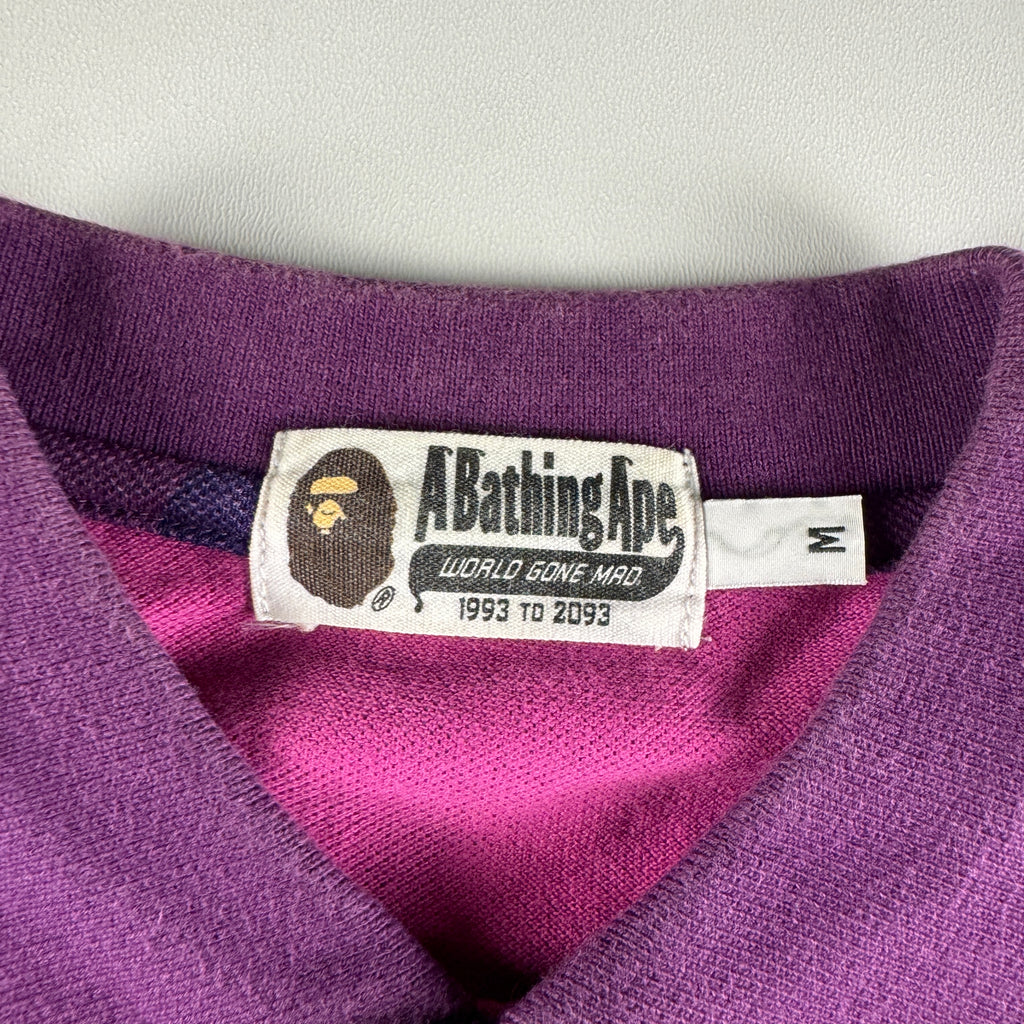 BAPE Purple Camo Polo (M)