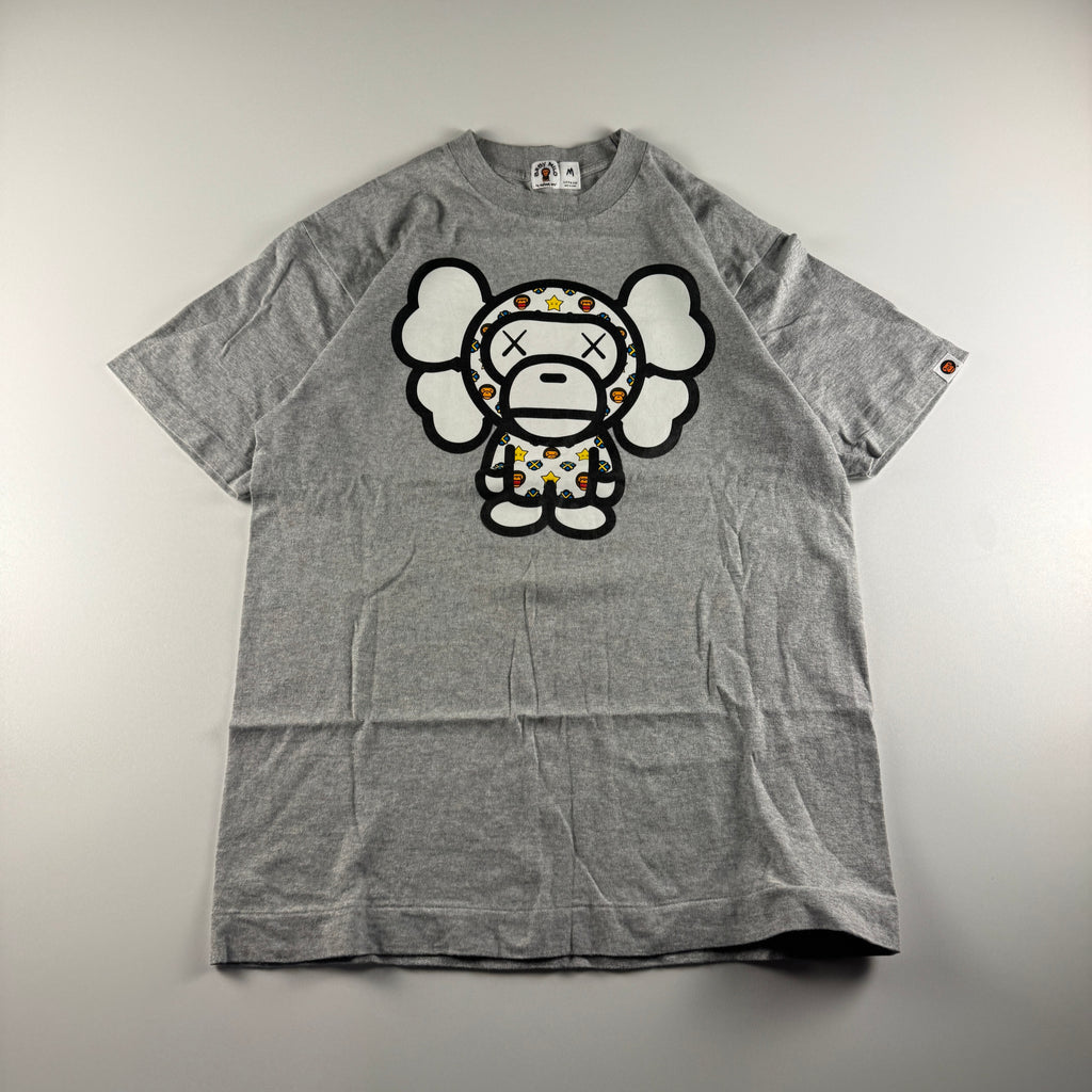 BAPE x Kaws Baby Milo Vintage Grey Tee (M)