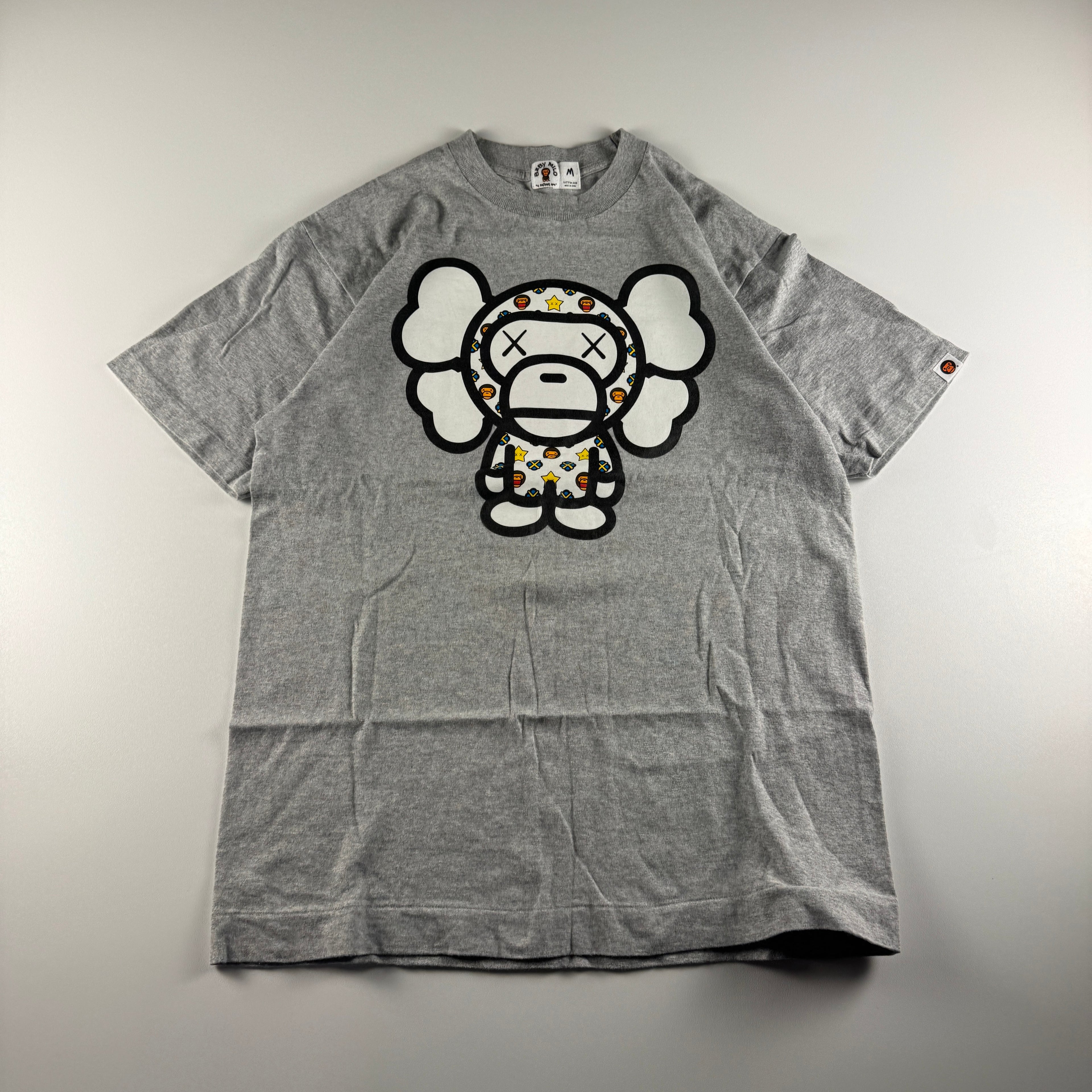 BAPE x Kaws Baby Milo Vintage Grey Tee (M)