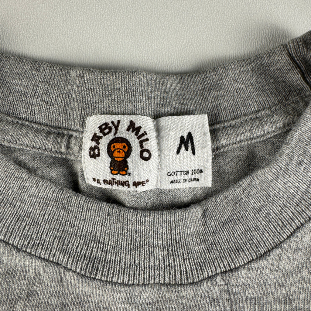 BAPE x Kaws Baby Milo Vintage Grey Tee (M)