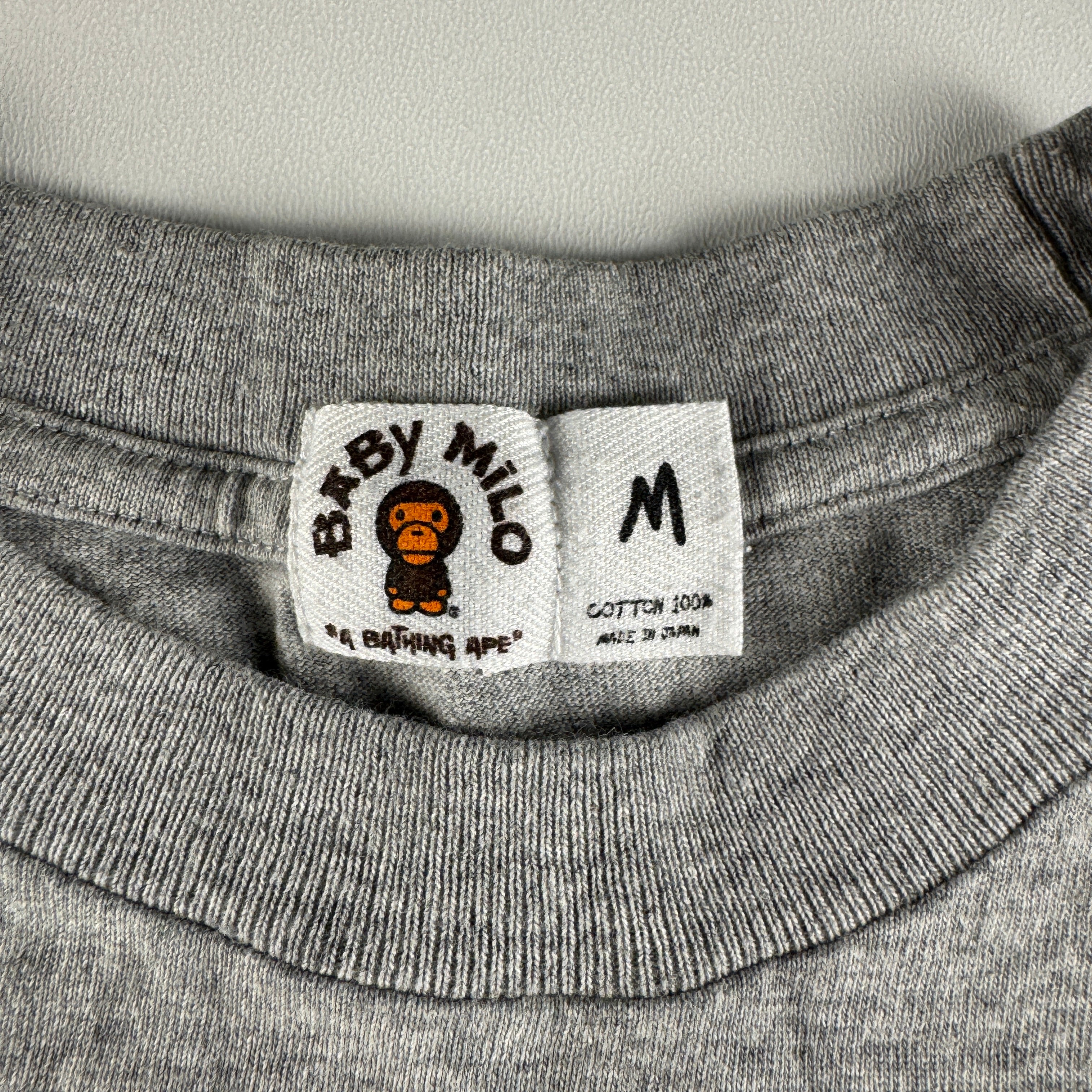 BAPE x Kaws Baby Milo Vintage Grey Tee (M)