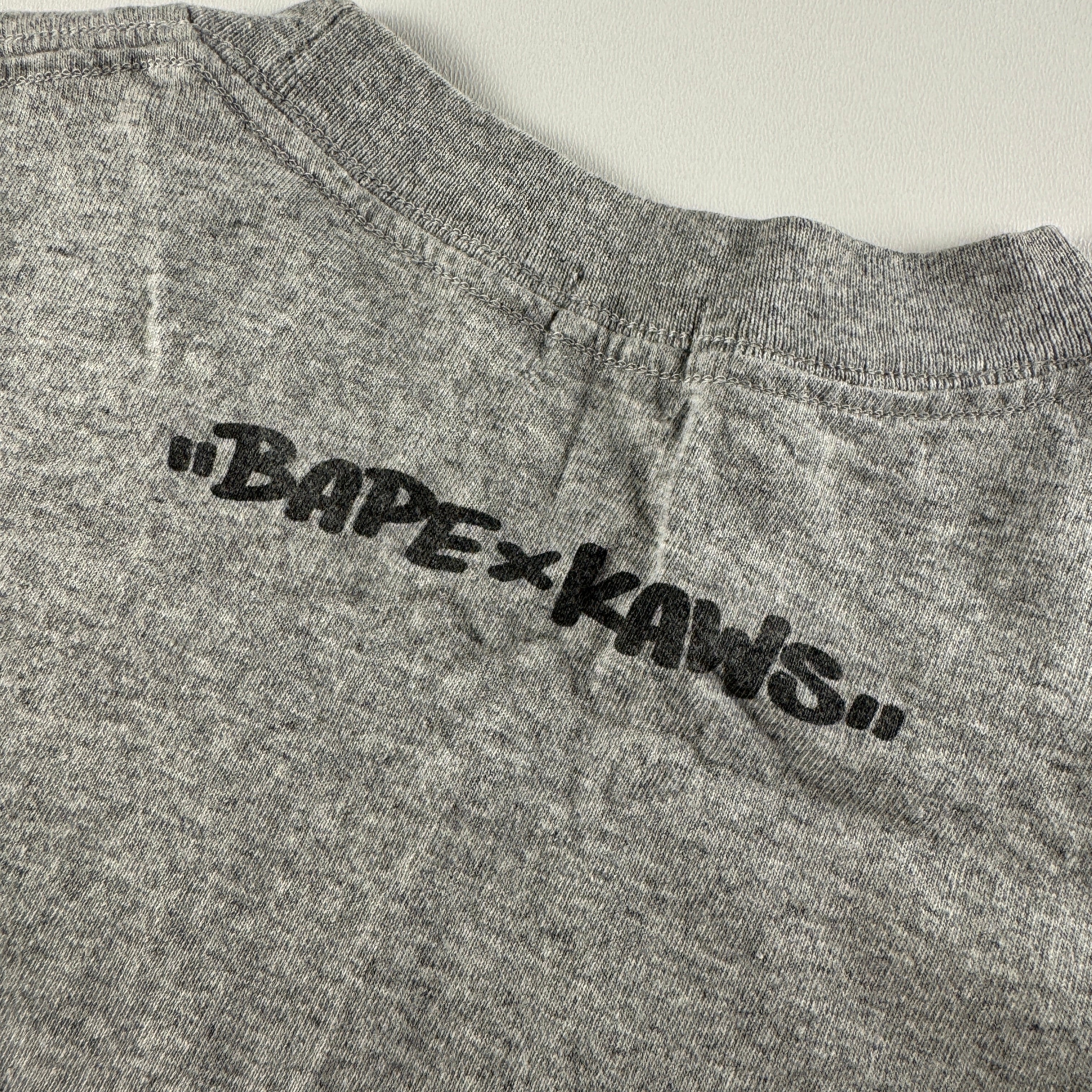 BAPE x Kaws Baby Milo Vintage Grey Tee (M)