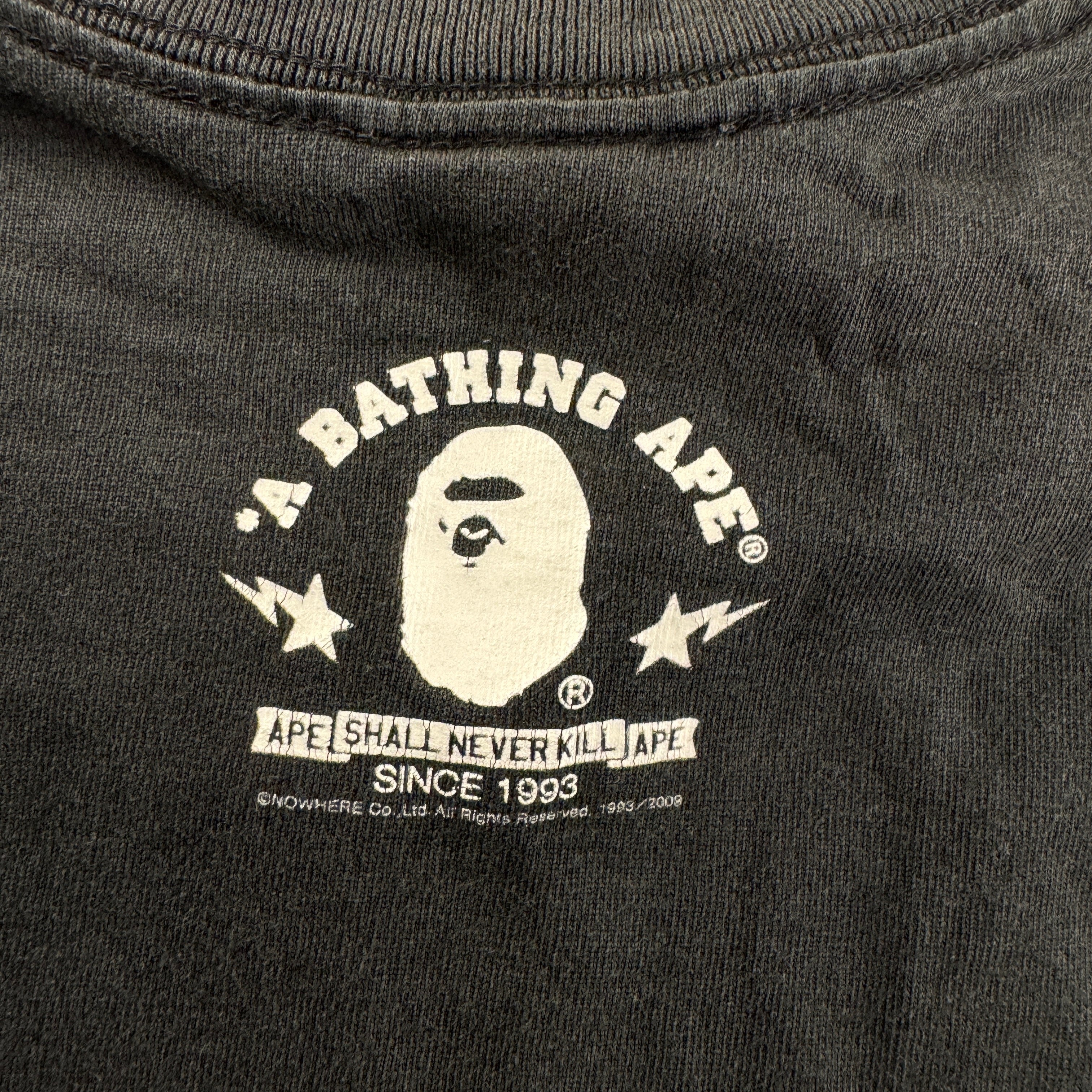 BAPE 2009 Lemon Baby Milo Black Tee (S)