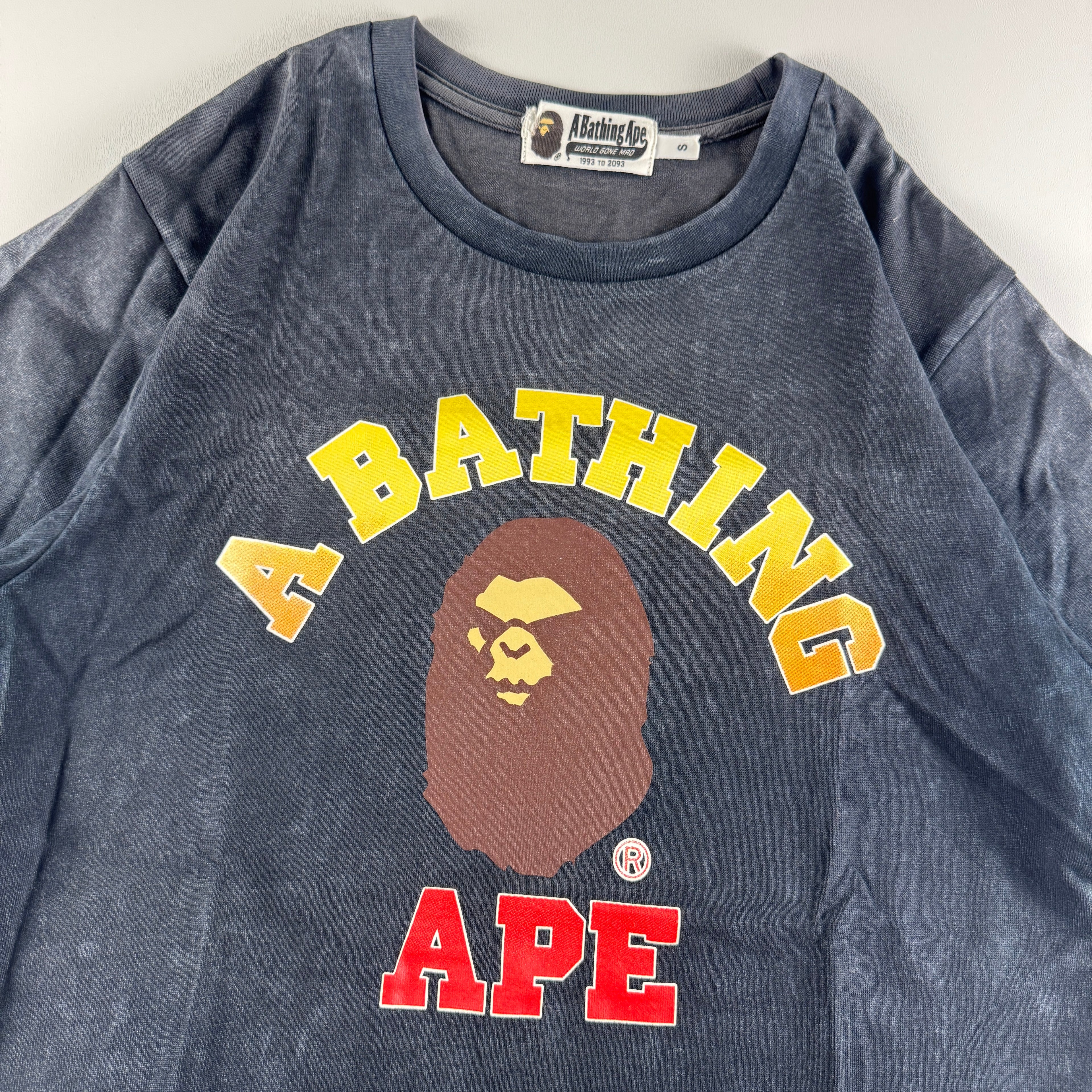 BAPE Mad Face Gradient Black Tee (S)