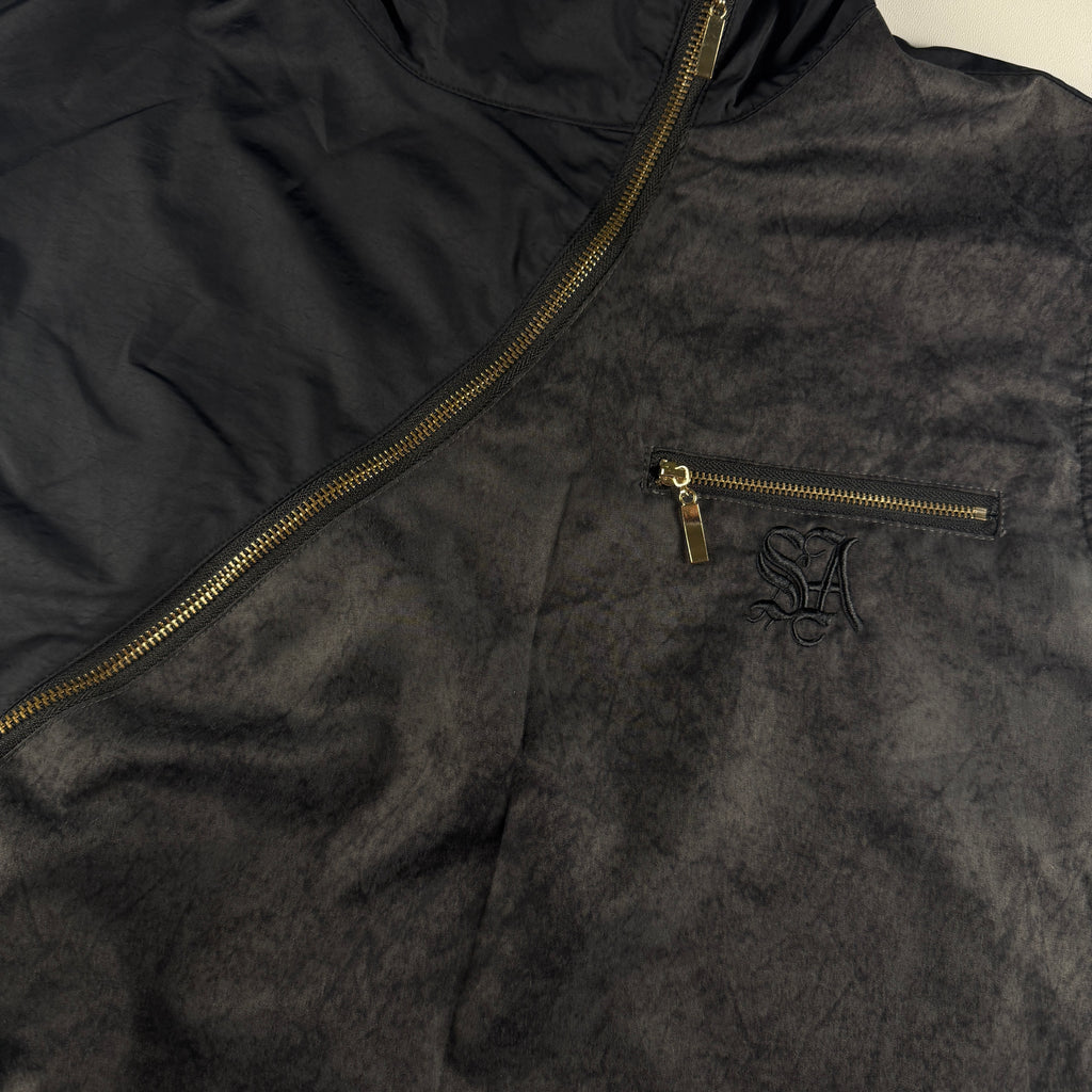 Student Apathy Asymetrical Nylon Sleeveless Jacket (M)