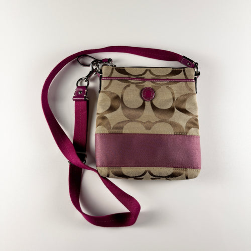 Coach Cross Body Purple Bag