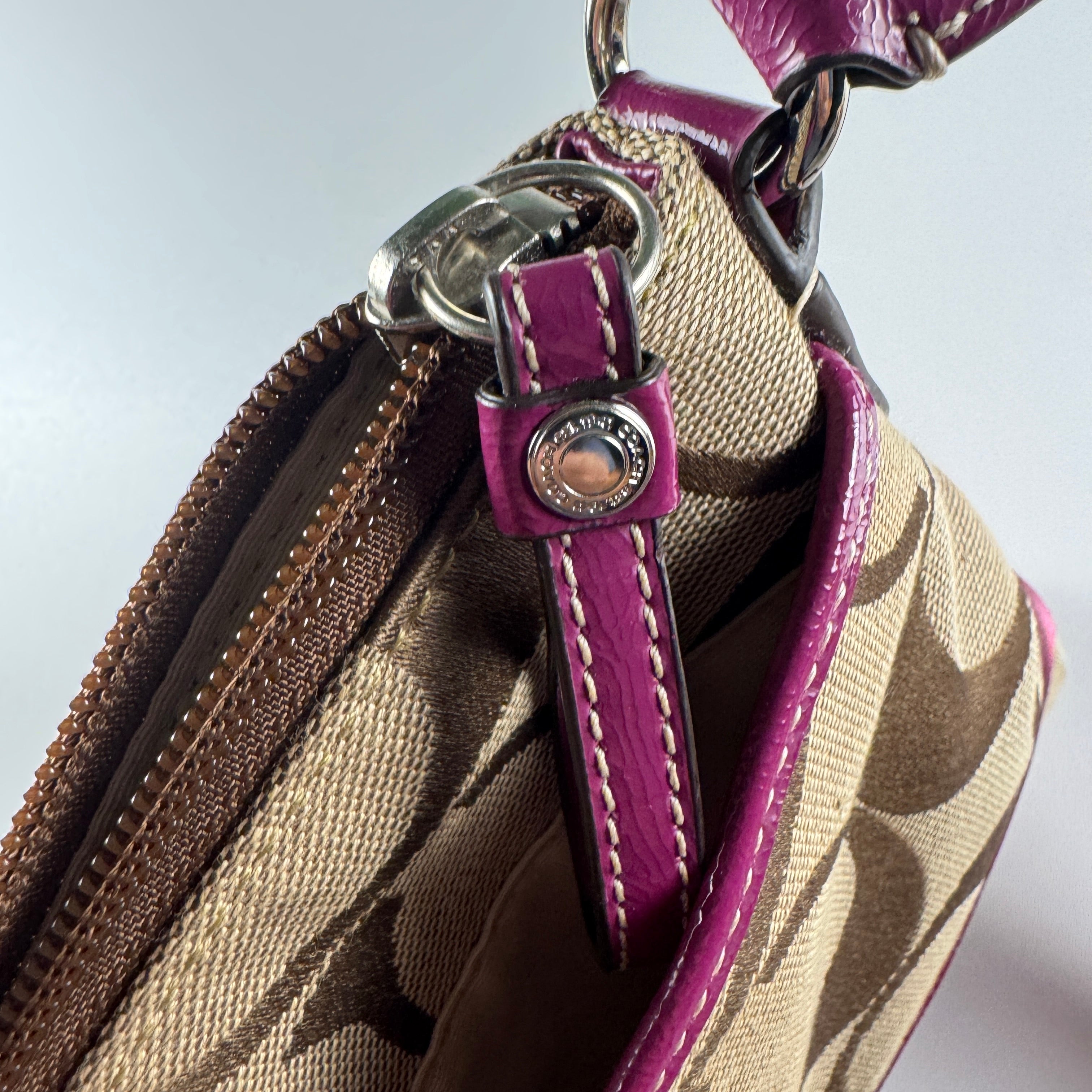 Coach Cross Body Purple Bag