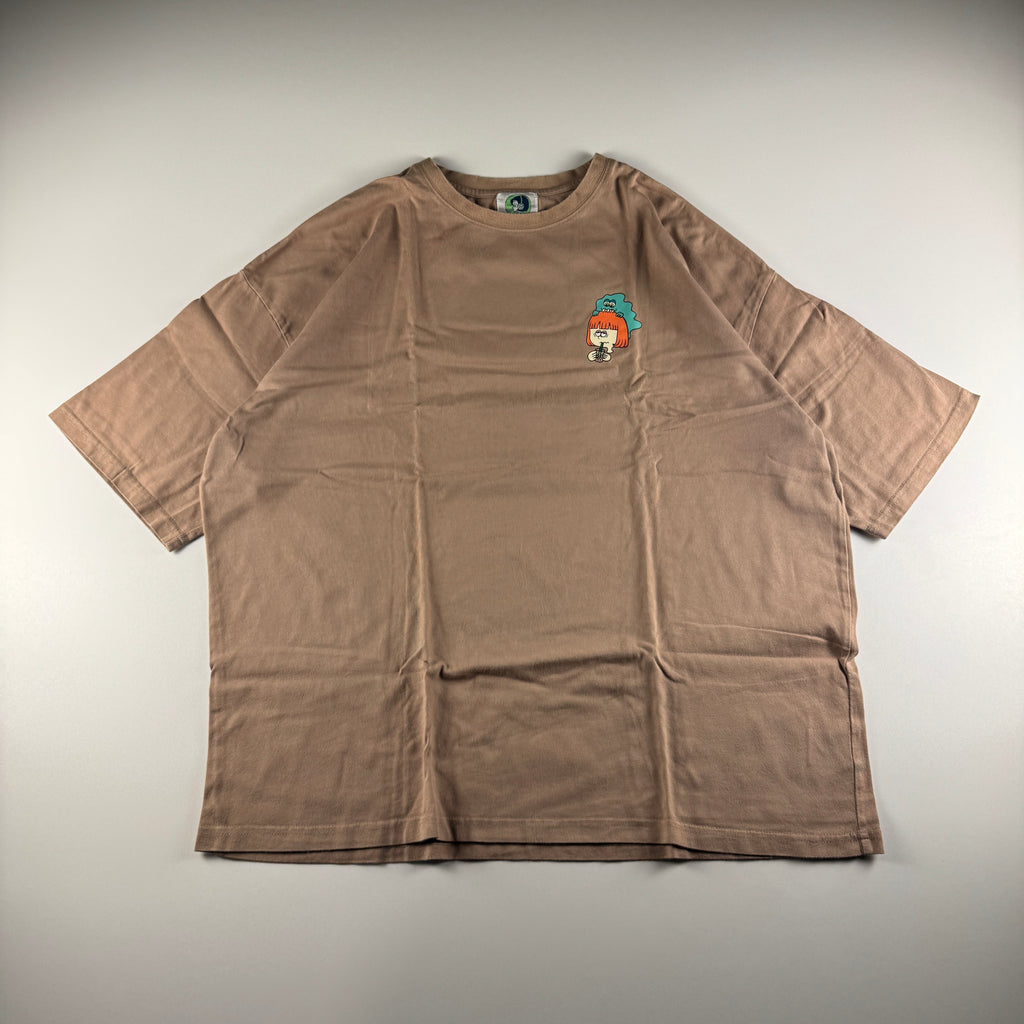 9090 "I don't wanna be clone" Brown Tee (L)