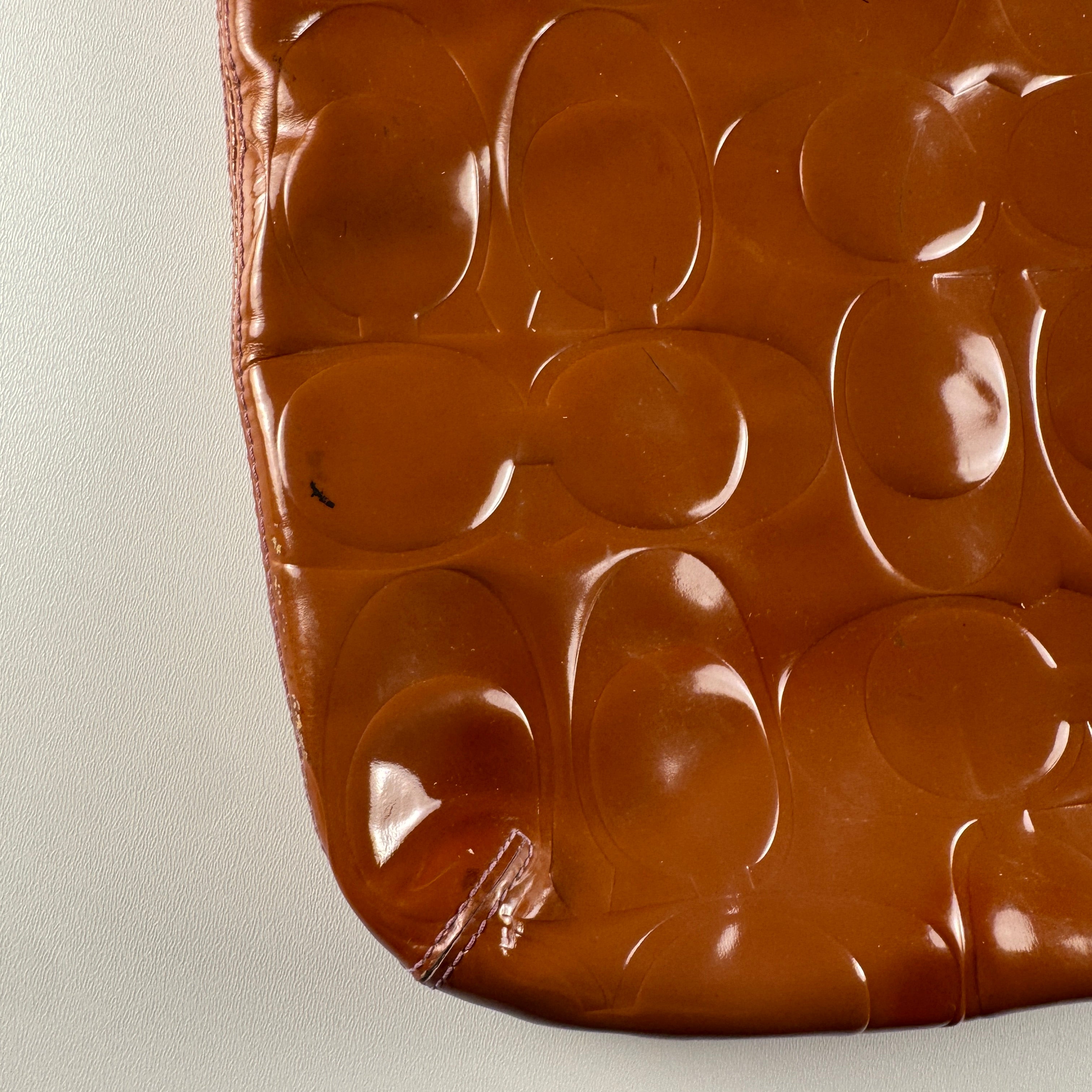 Coach Patent Leather Hobo Shoulder Bag