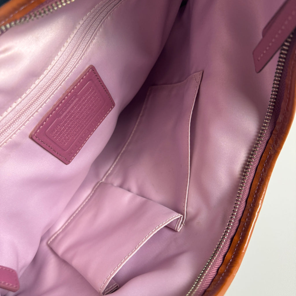 Coach Patent Leather Hobo Shoulder Bag