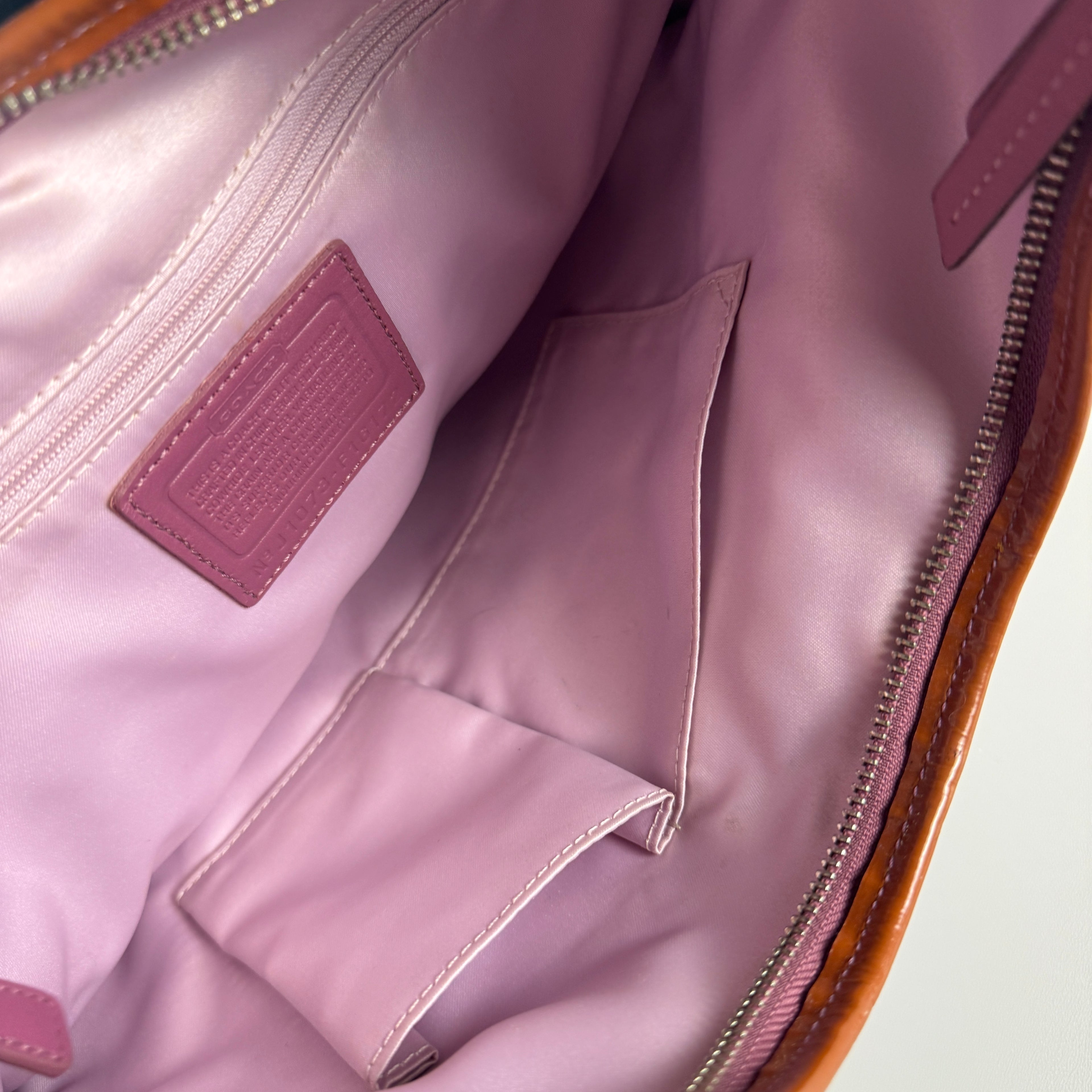 Coach Patent Leather Hobo Shoulder Bag
