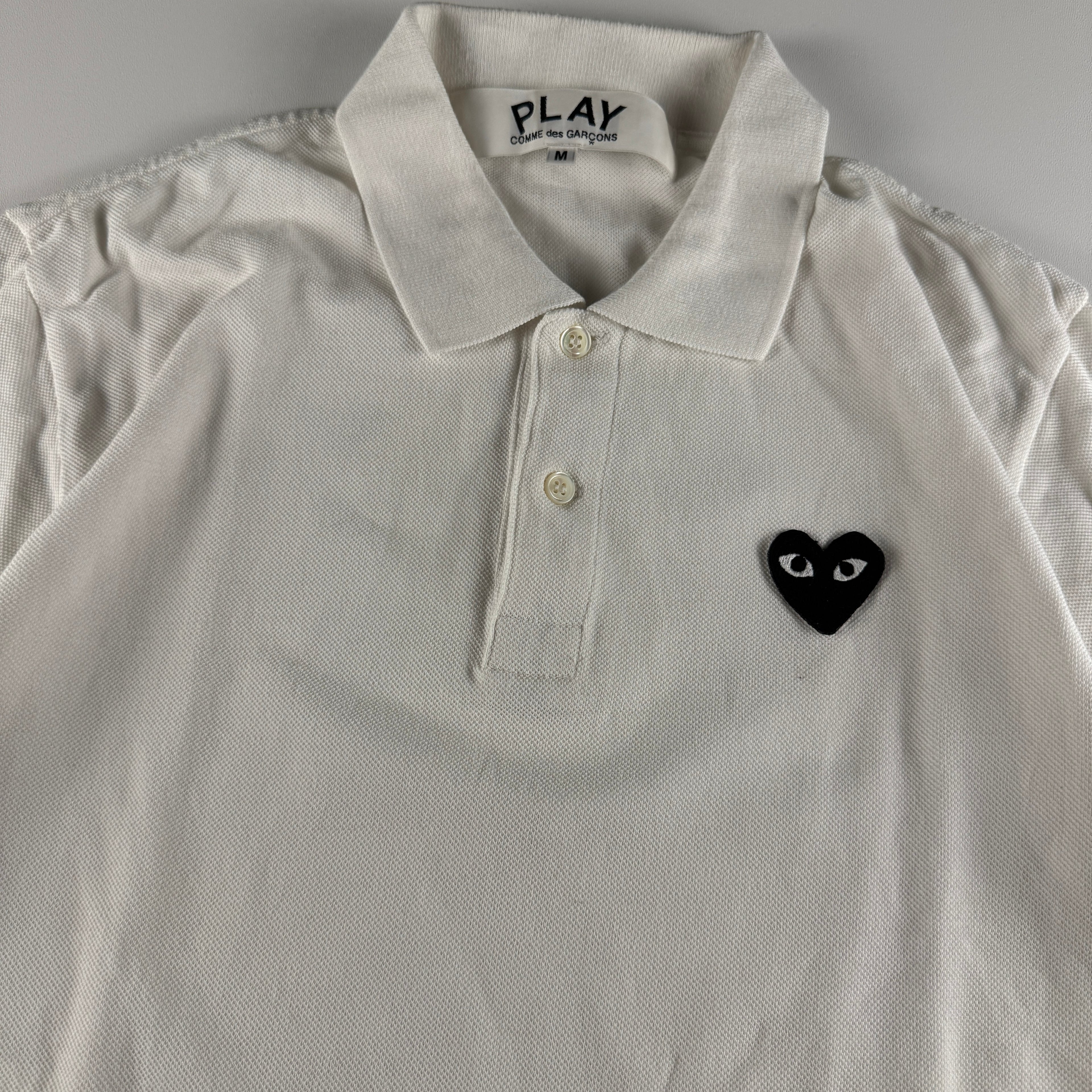 CDG Play White Polo (M)