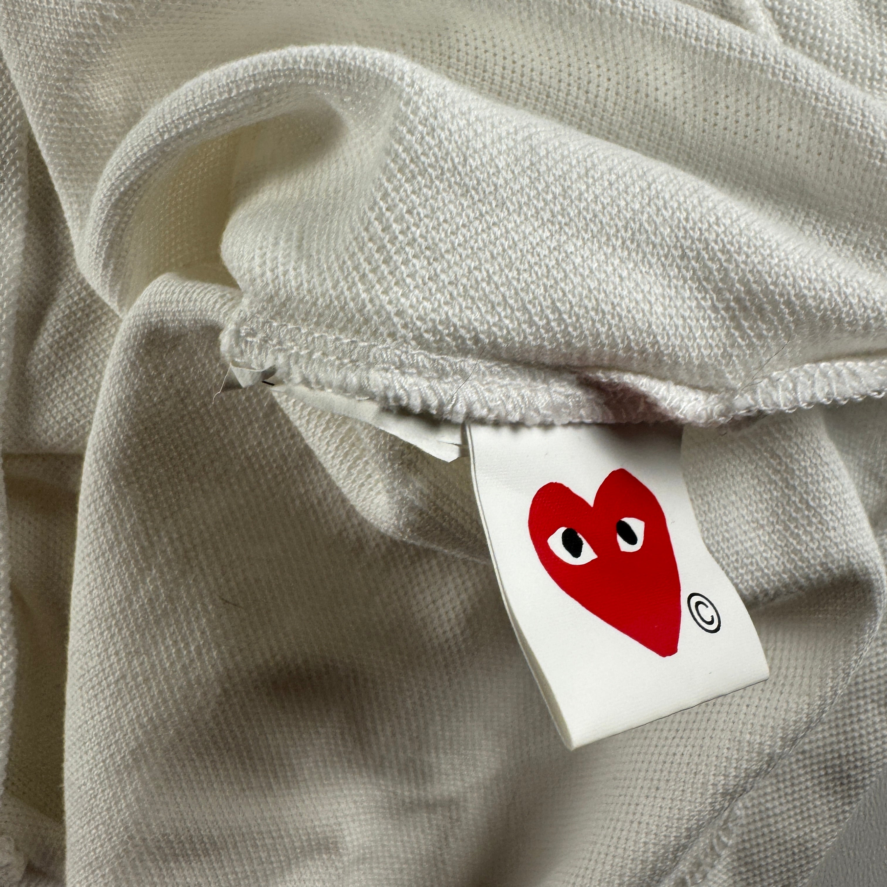 CDG Play White Polo (M)