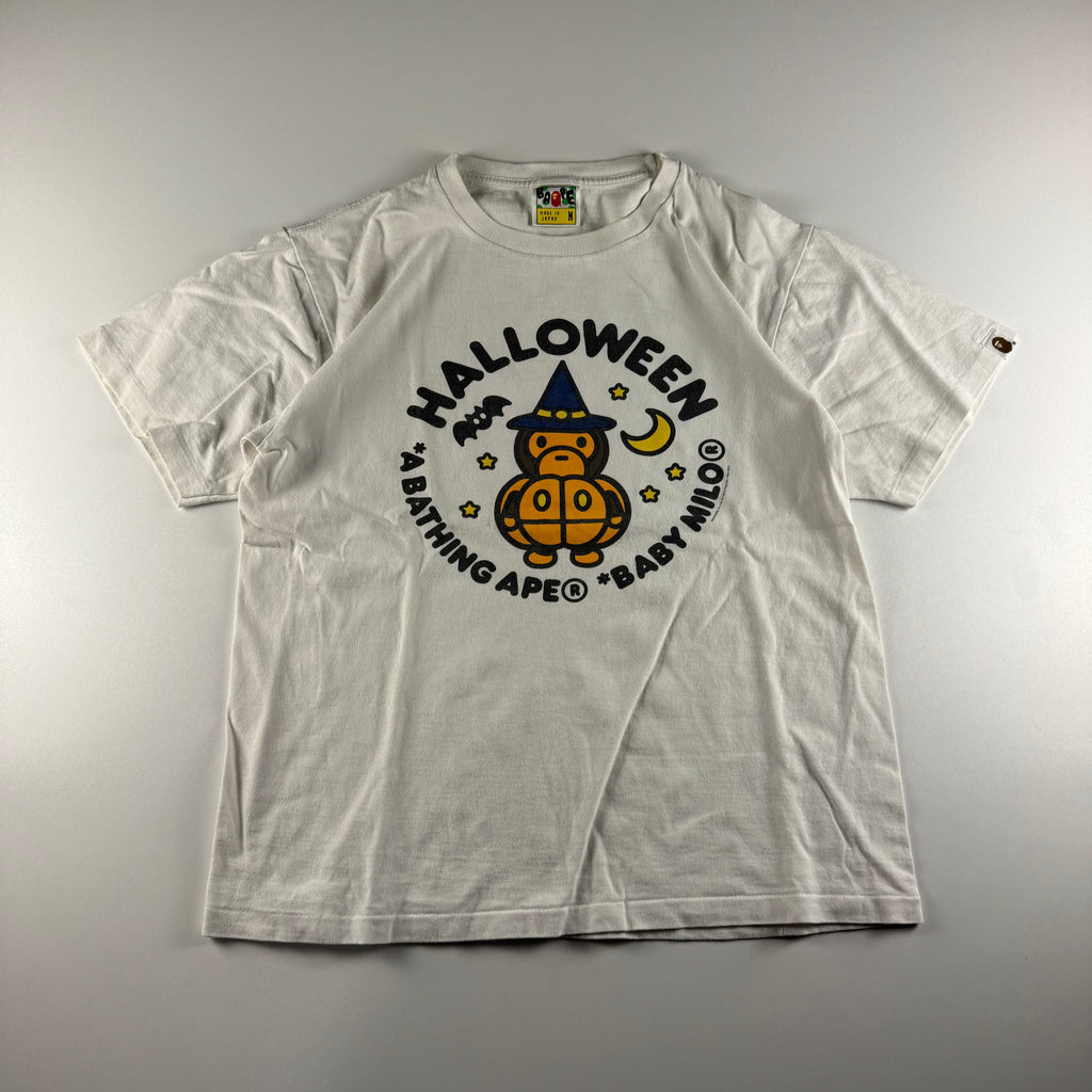 BAPE Baby Milo Halloween 2010 White Tee (M)