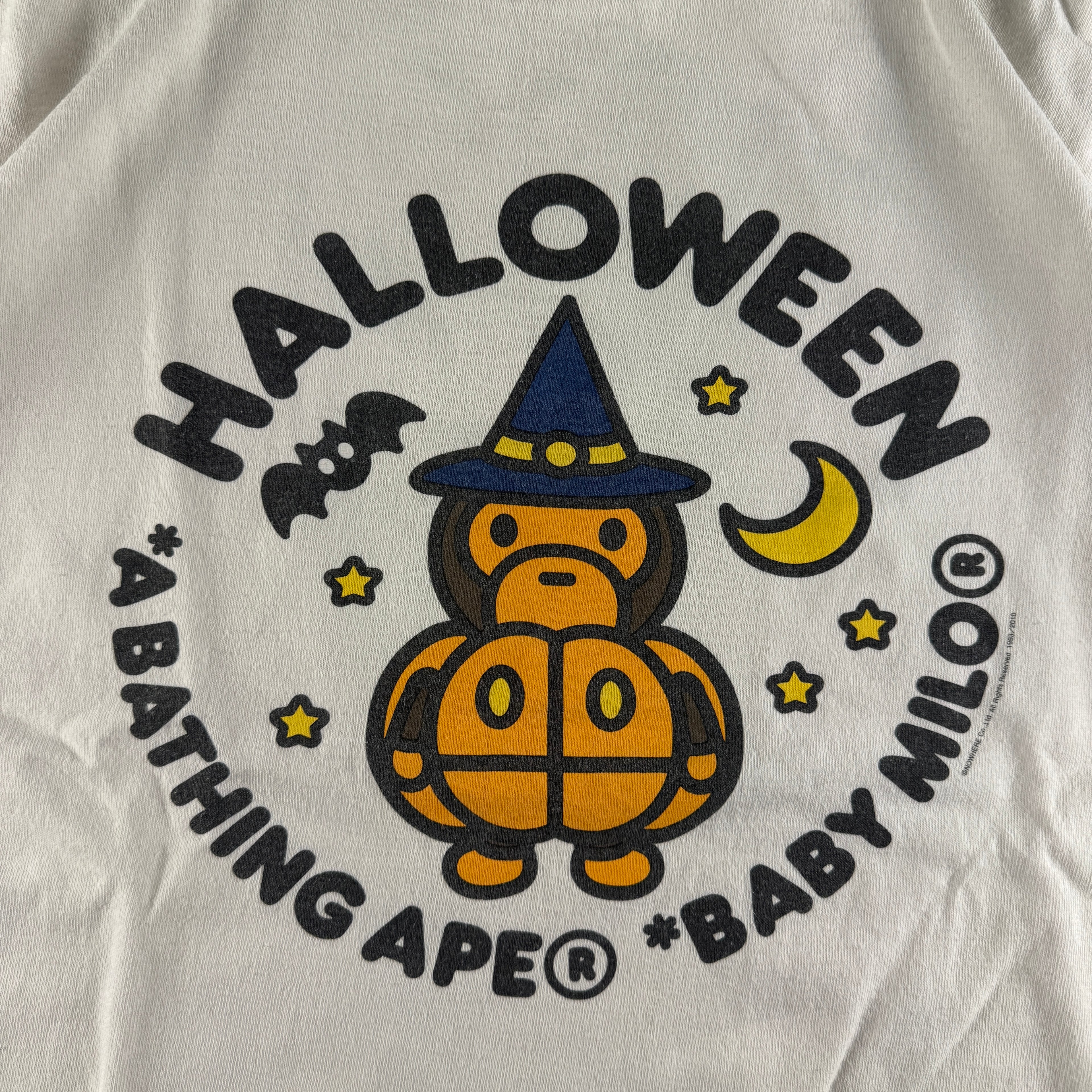 BAPE Baby Milo Halloween 2010 White Tee (M)