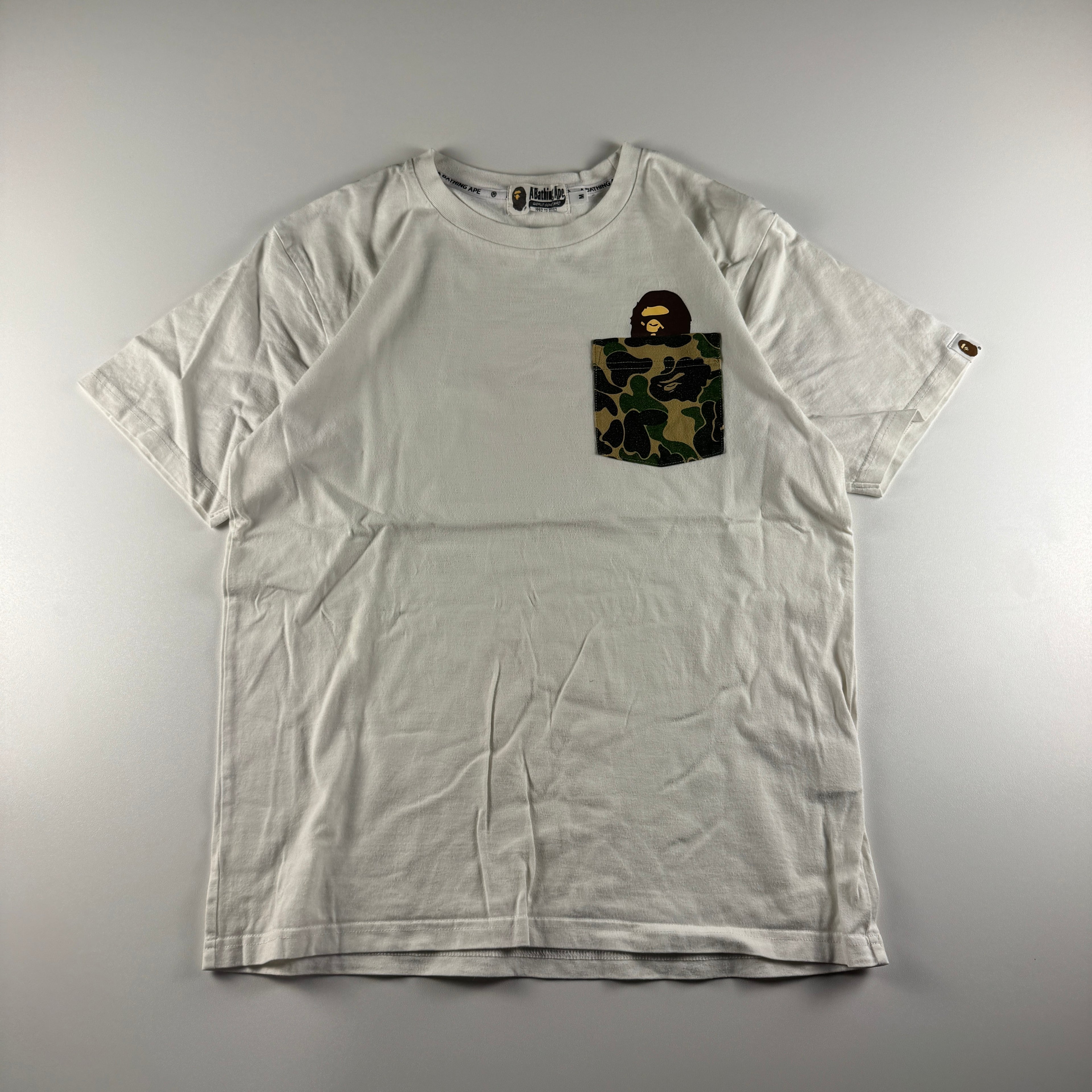 BAPE Pocket White Tee (M)