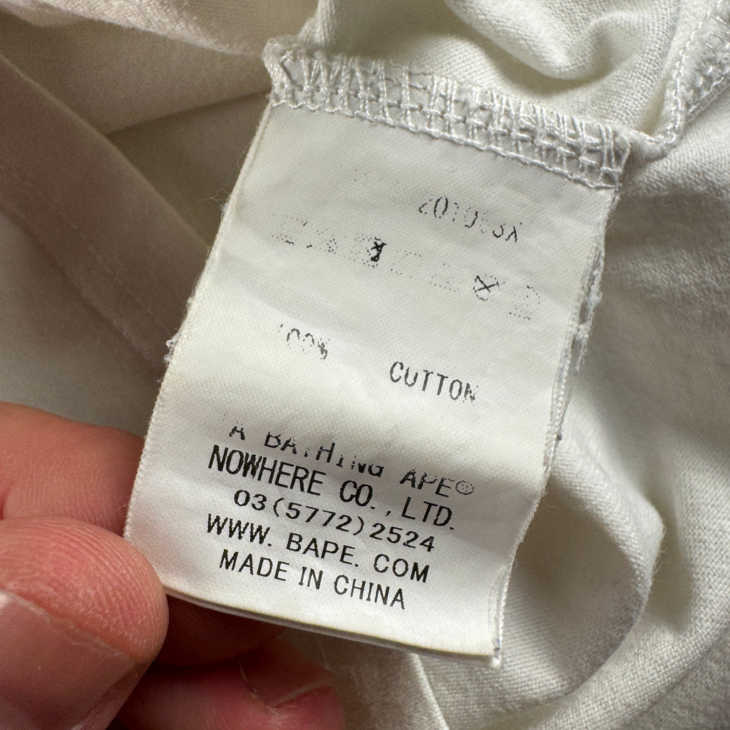 BAPE Pocket White Tee (M)