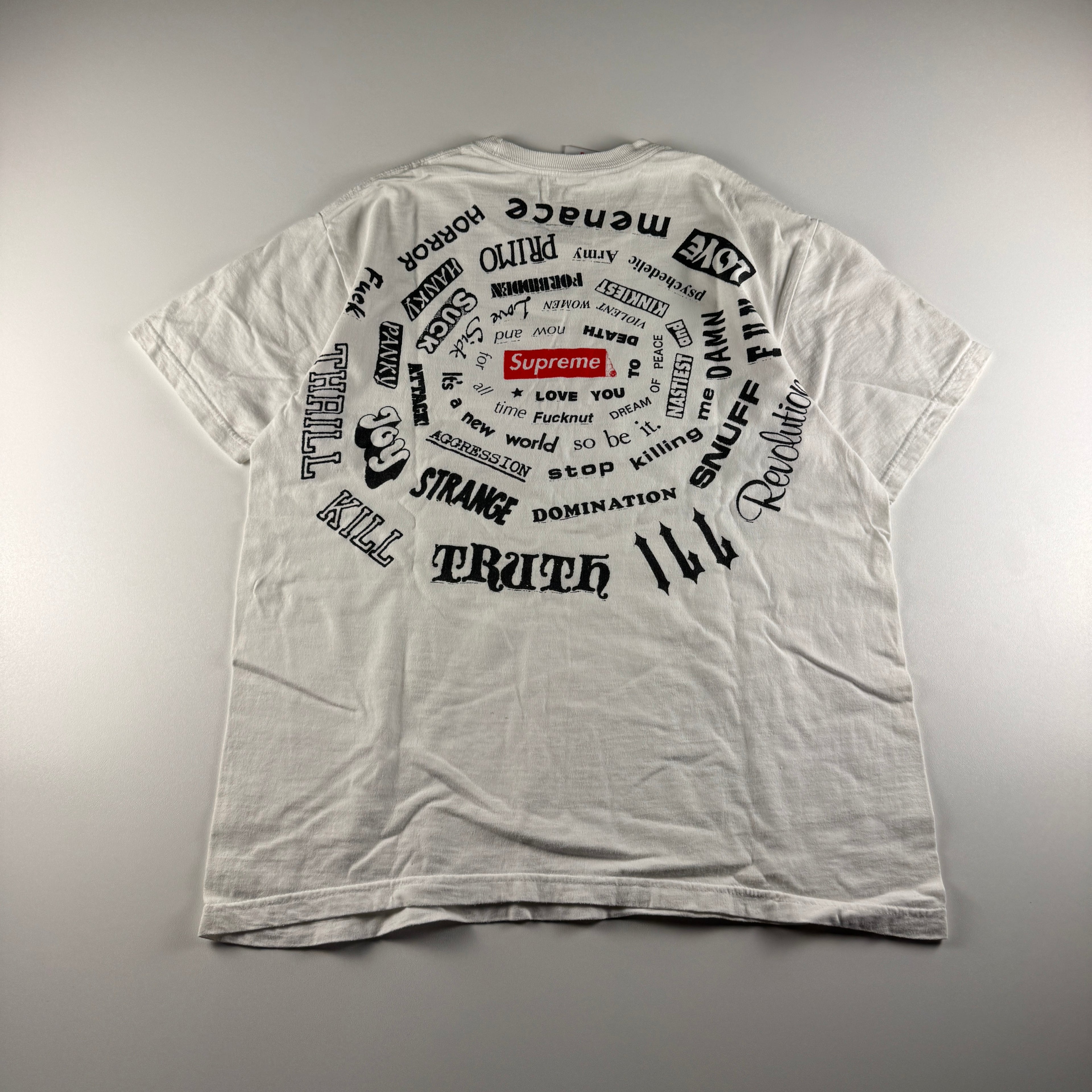 Supreme Spiral White Tee (M)