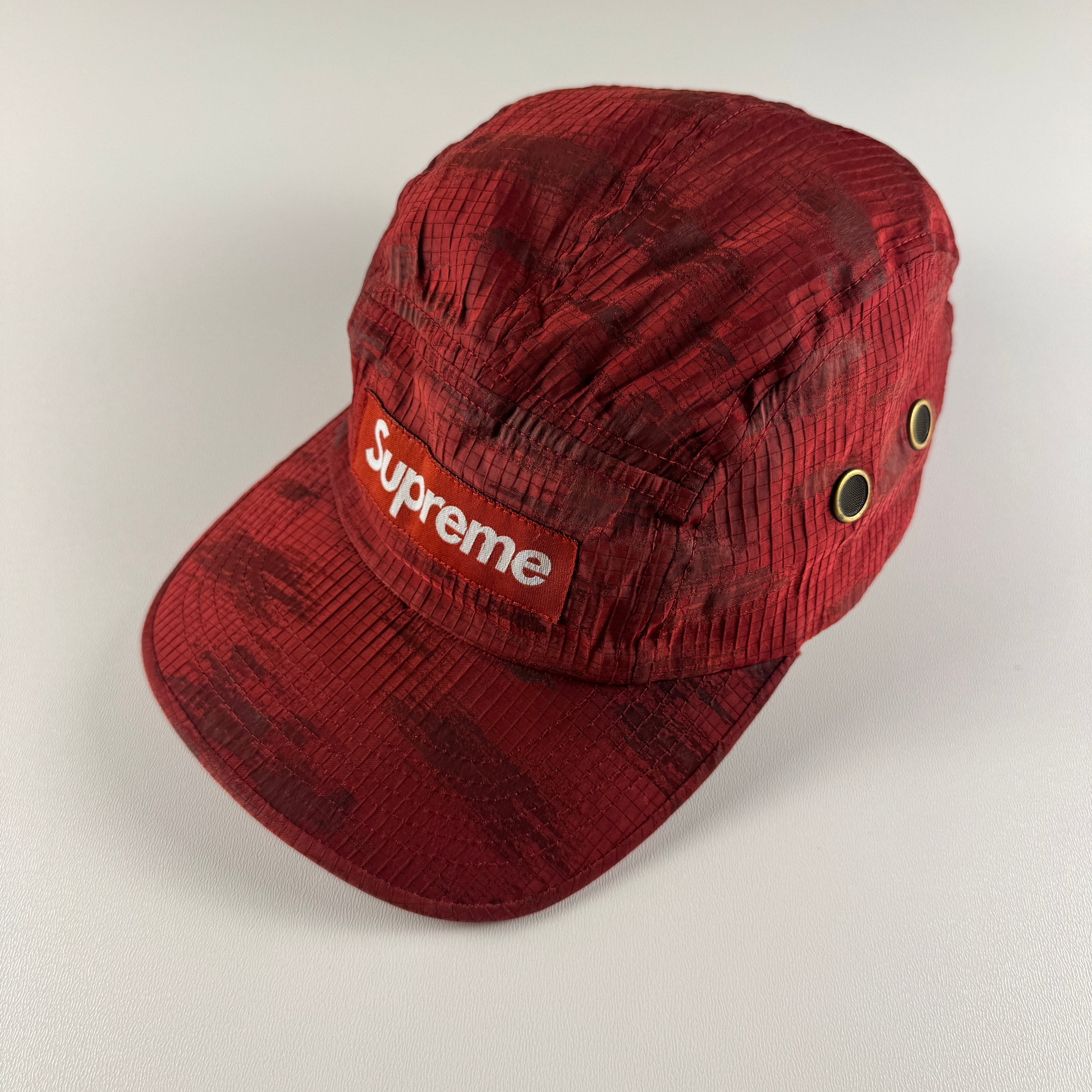 Supreme Broken Camo Camp Cap Red (OS)