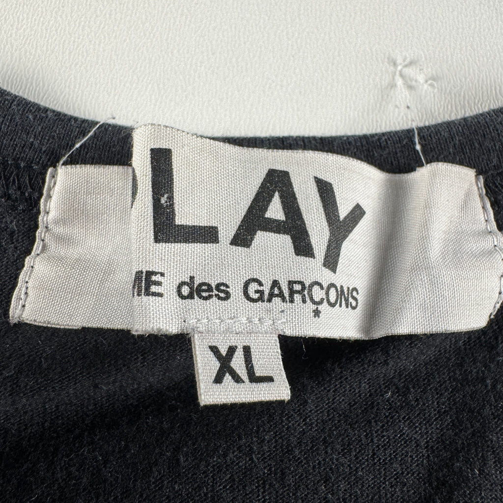 CDG Play Black Tee (XL)