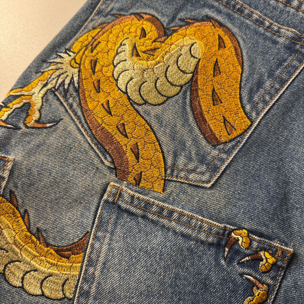 9090 x Death "56" Sentence Multi Pocket Dragon Short (L)