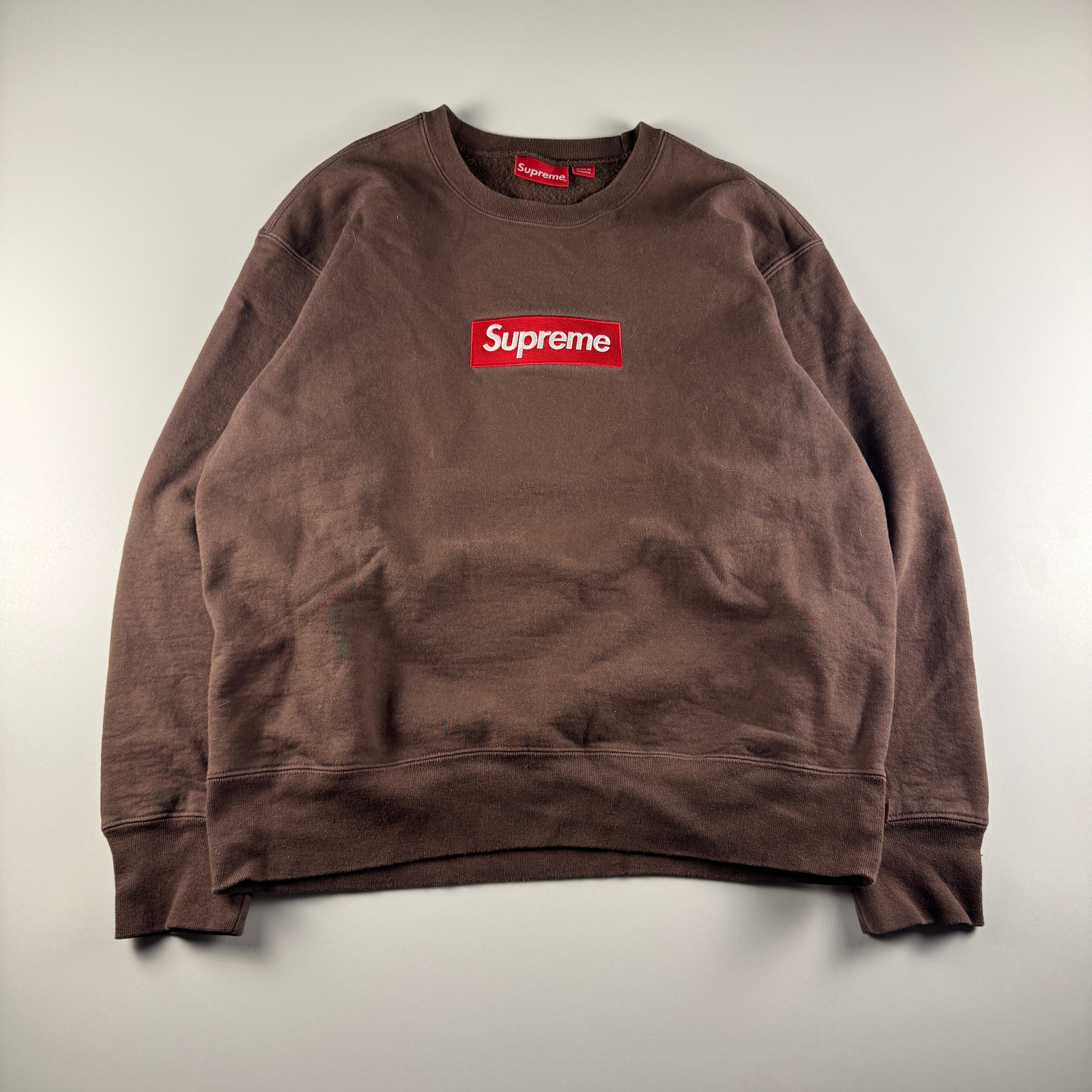 Supreme Box Logo 2022 Brown Sweater (S)