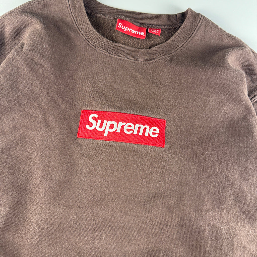Supreme Box Logo 2022 Brown Sweater (S)