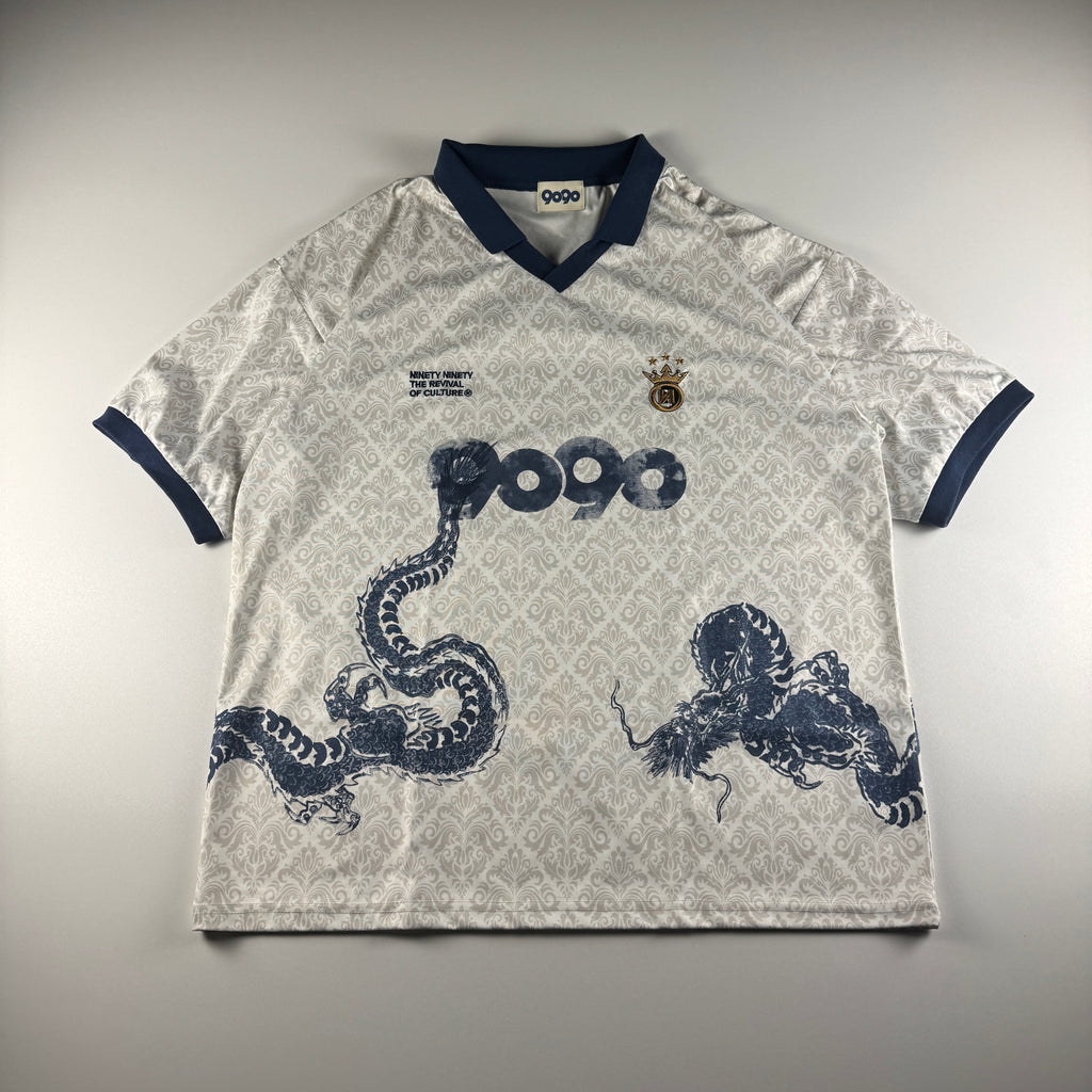 9090 x Death "56" Sentence White Football Jersey (L)